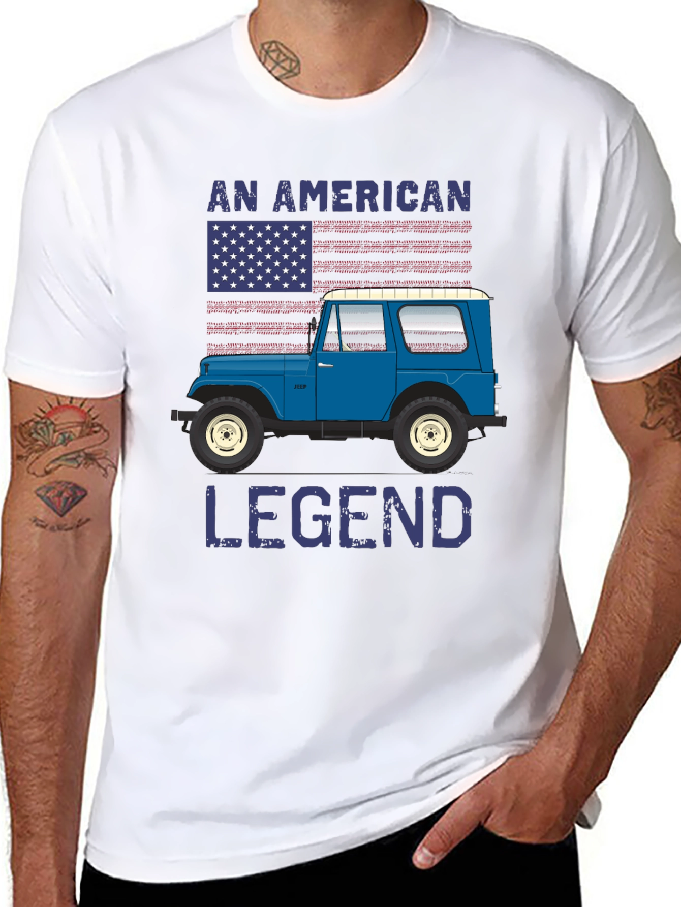 American Legend Jeep T-Shirt - Patriotic Tee
