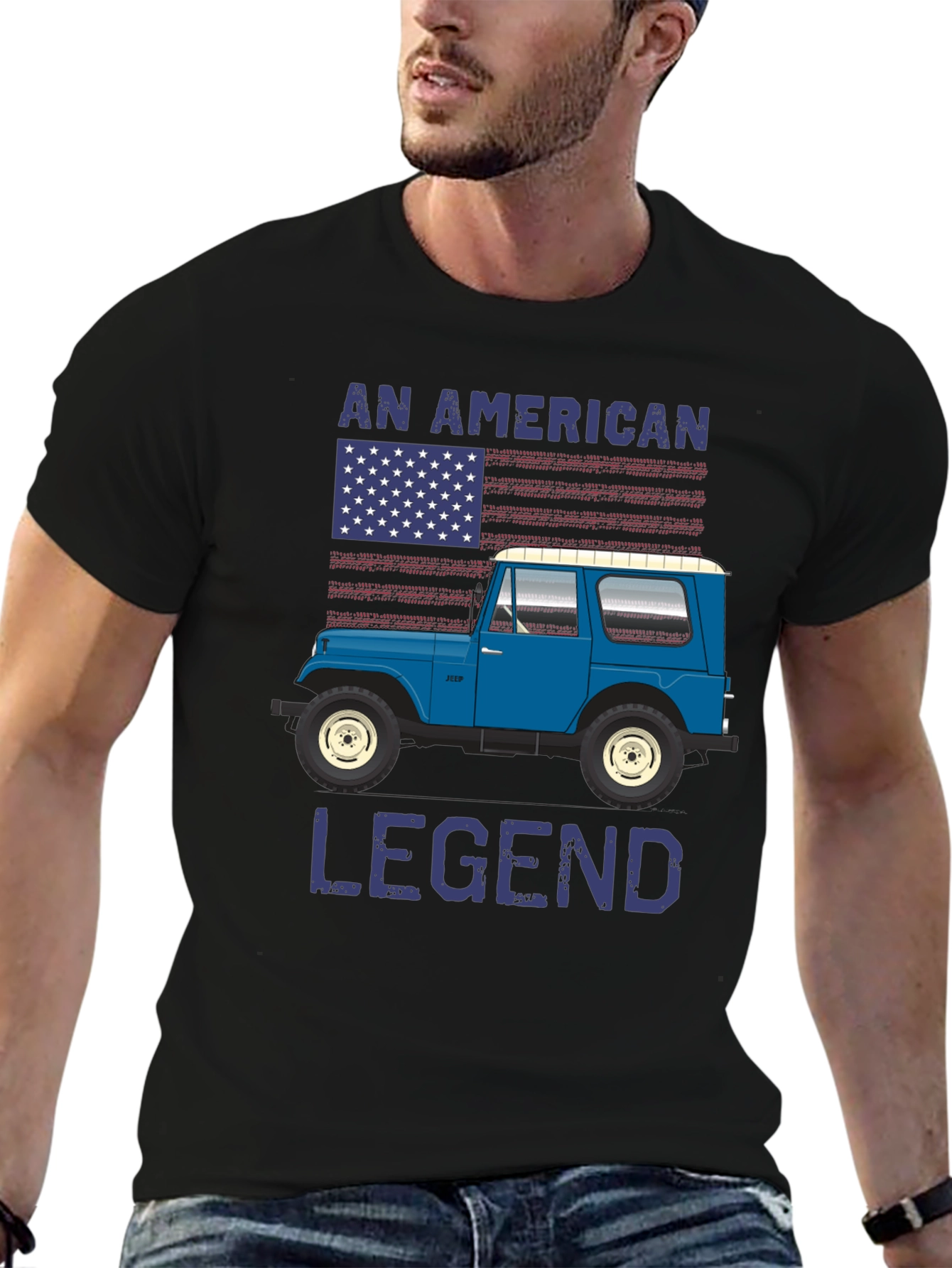 American Legend Jeep T-Shirt - Patriotic Tee
