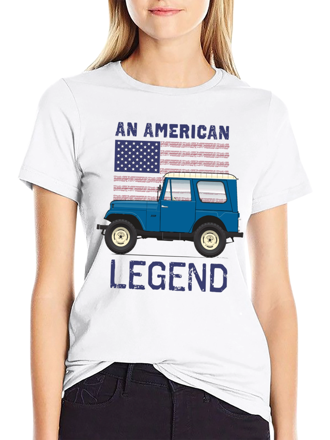 American Legend Jeep T-Shirt - Patriotic Tee