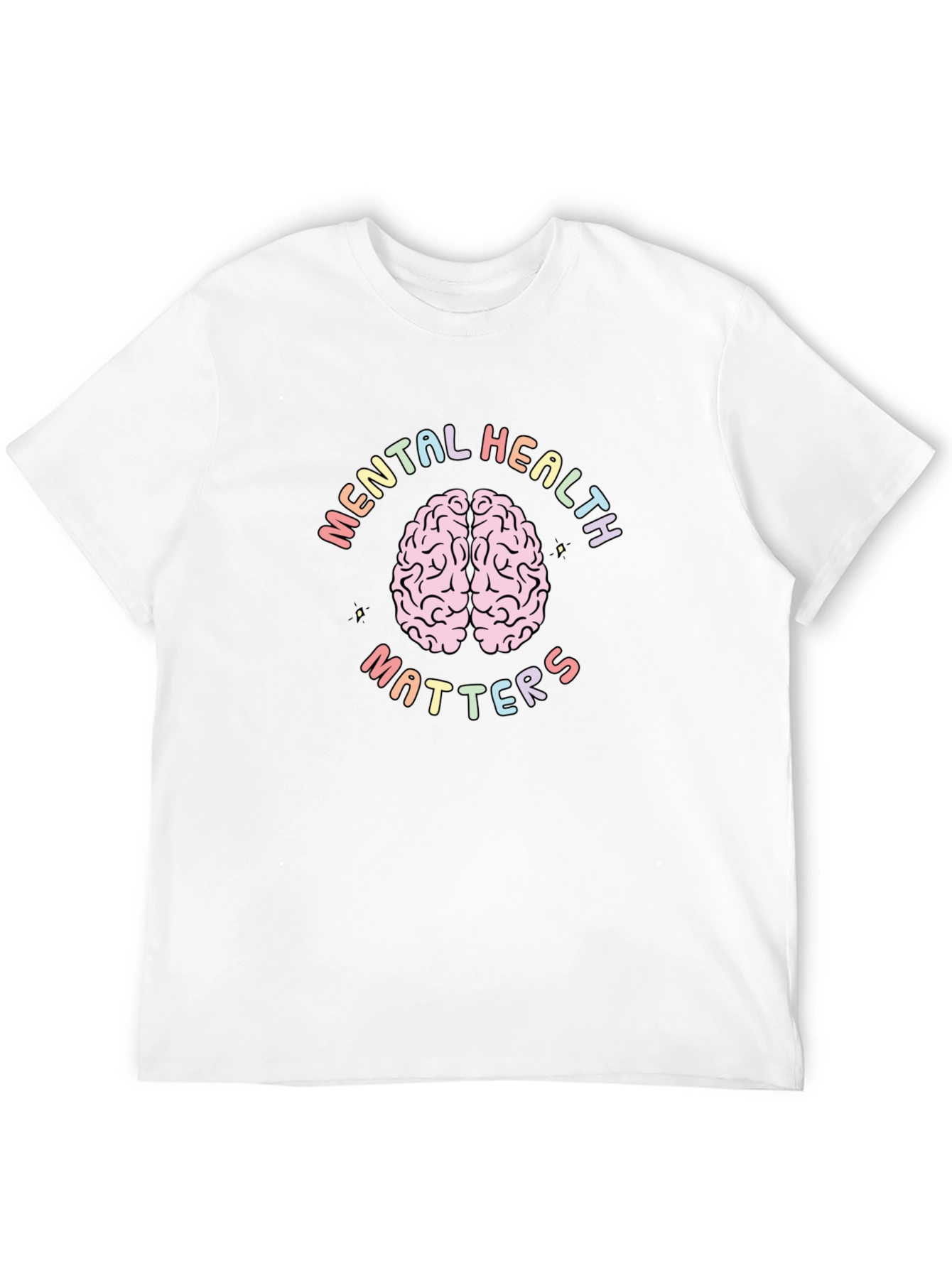 Mental Health Matters T-Shirt Brain Graphic Tee