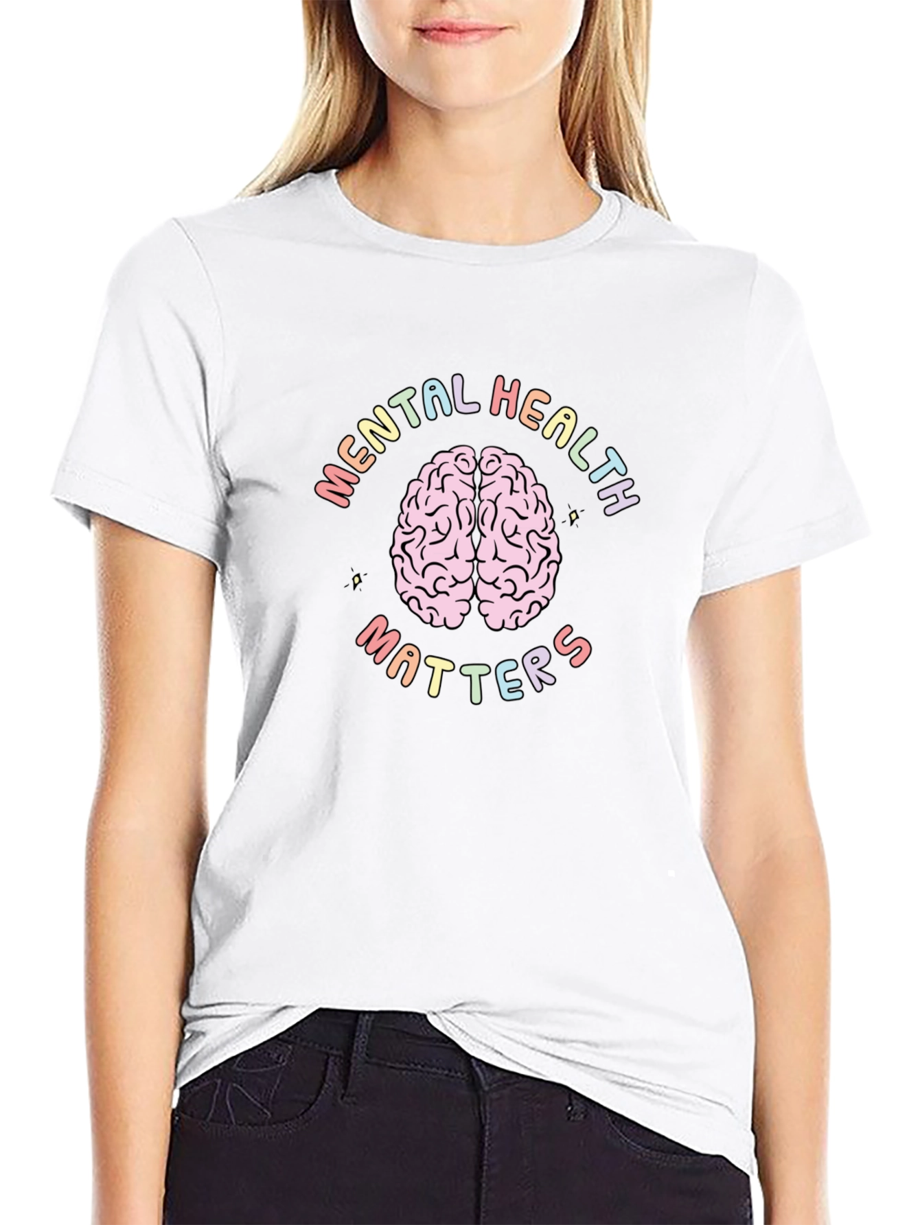 Mental Health Matters T-Shirt Brain Graphic Tee