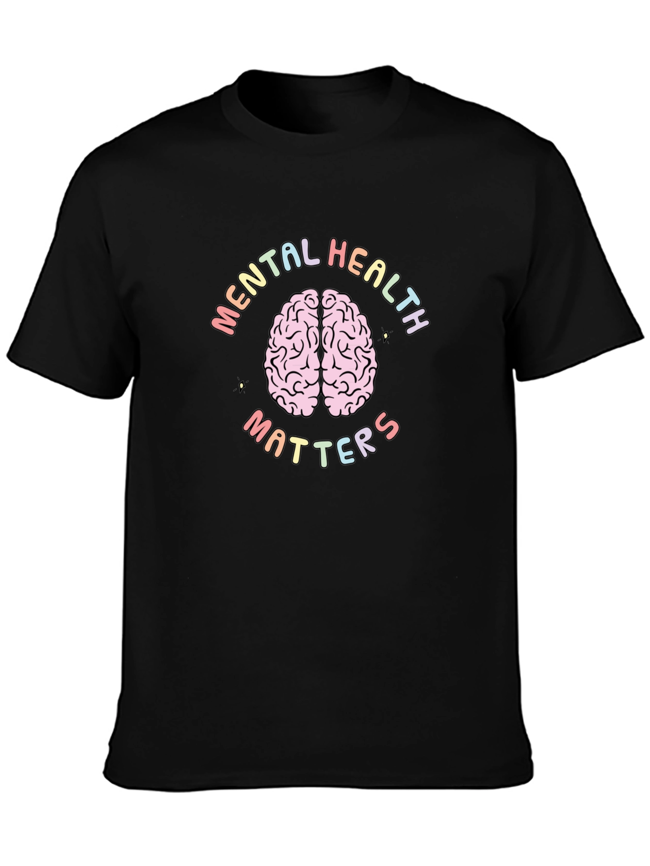 Mental Health Matters T-Shirt Brain Graphic Tee