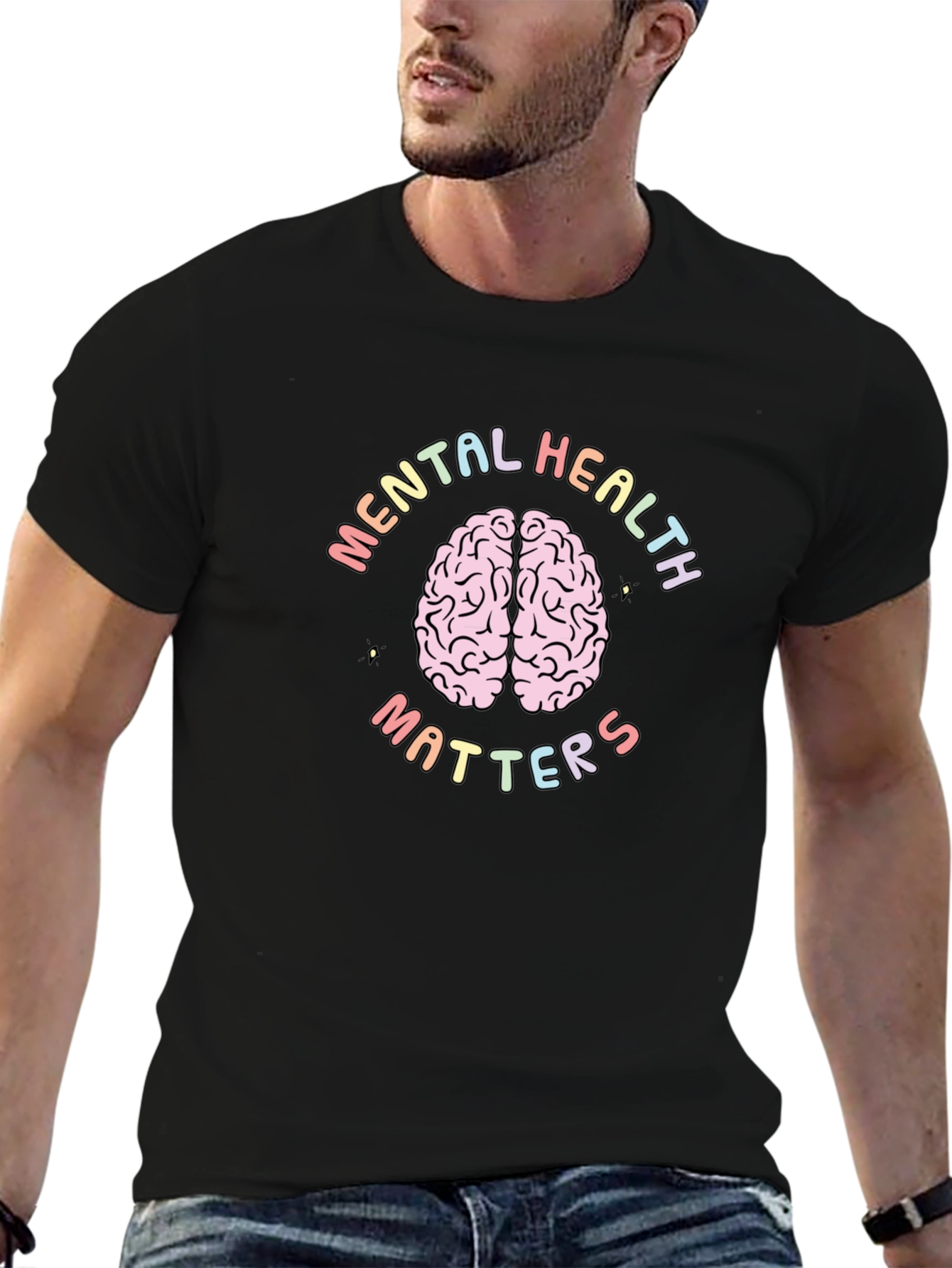 Mental Health Matters T-Shirt Brain Graphic Tee