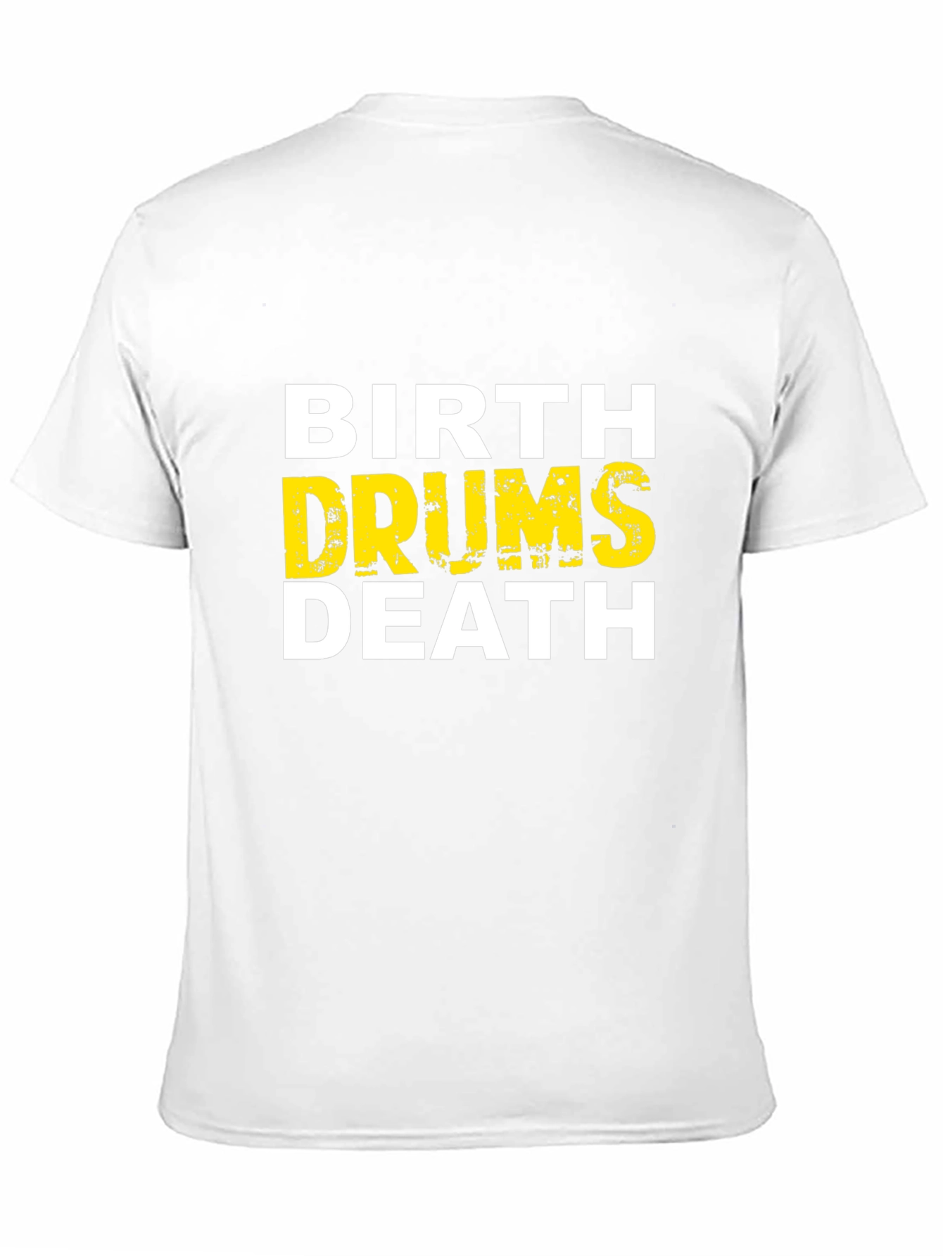 Birth Drums Death Graphic Tee - Black Cotton T-Shirt
