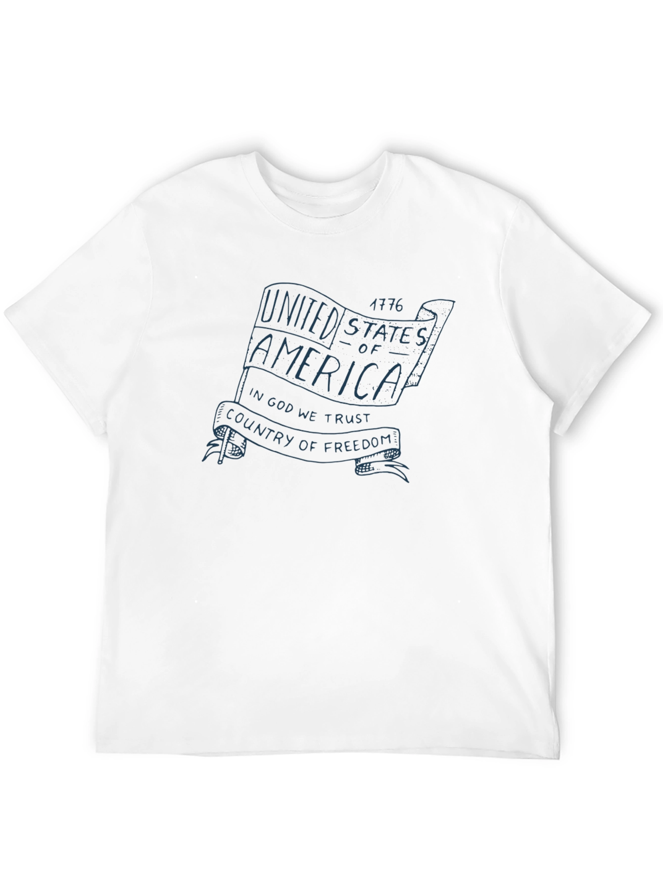 USA Flag Graphic Print T-Shirt - Patriotic Pride