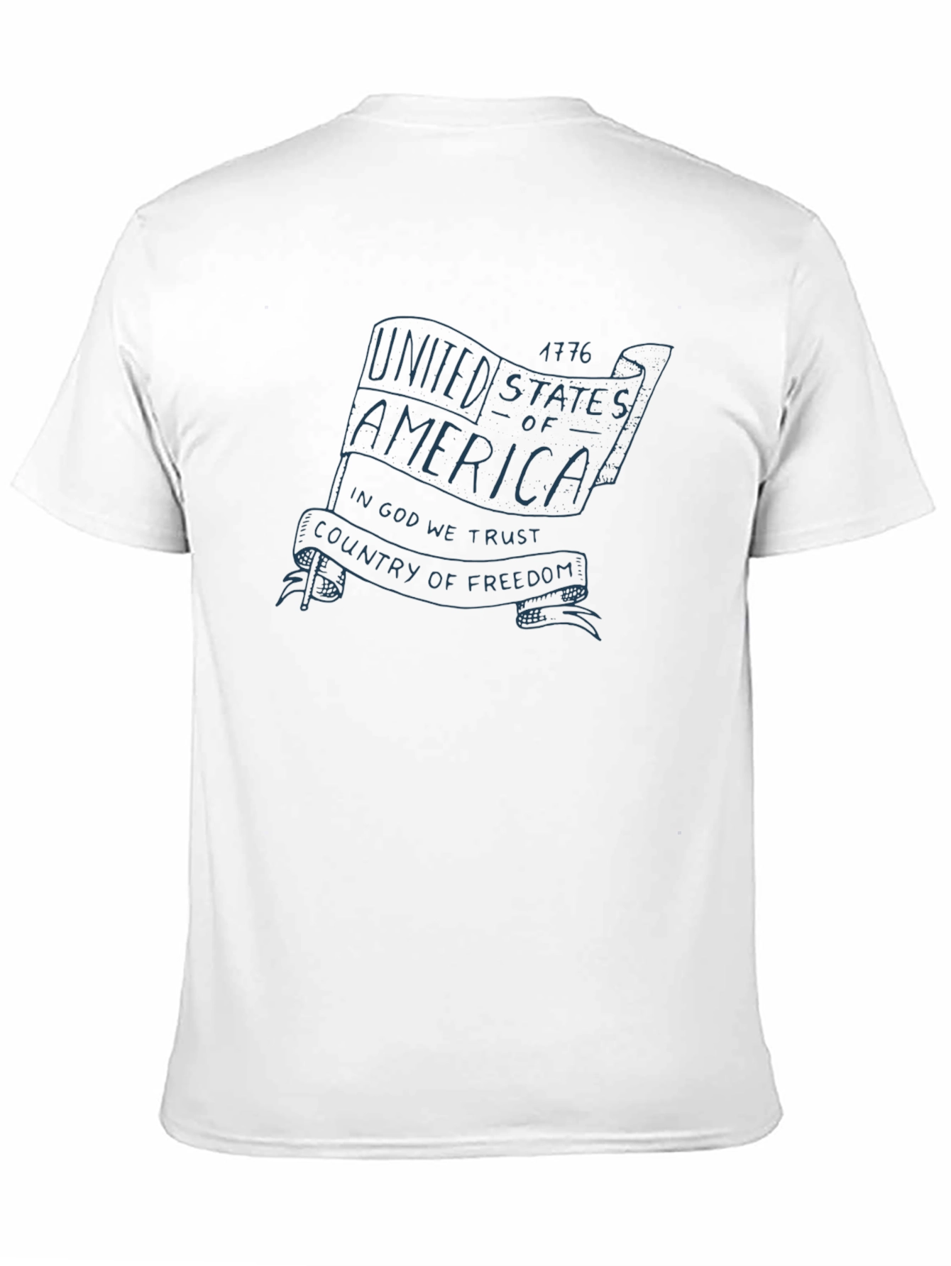 USA Flag Graphic Print T-Shirt - Patriotic Pride