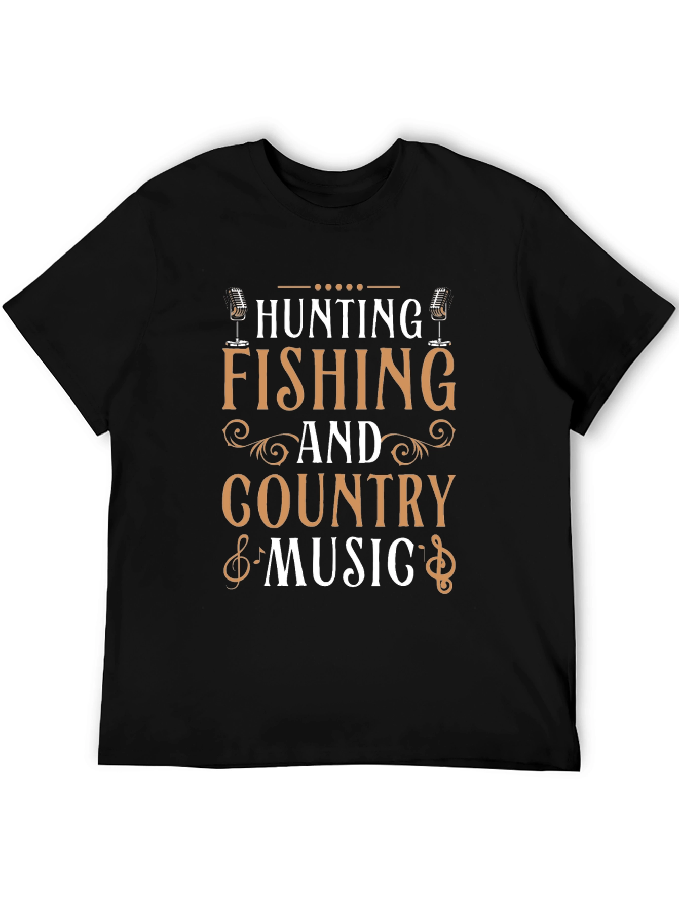 Hunting Fishing Country Music T-Shirt