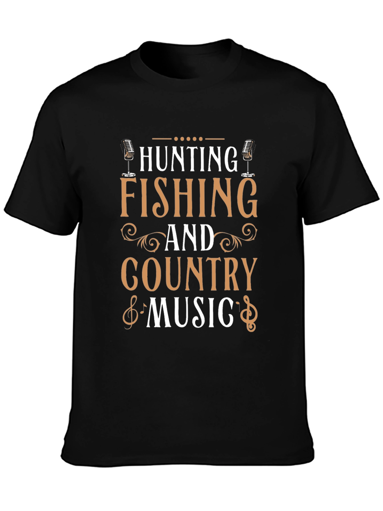 Hunting Fishing Country Music T-Shirt