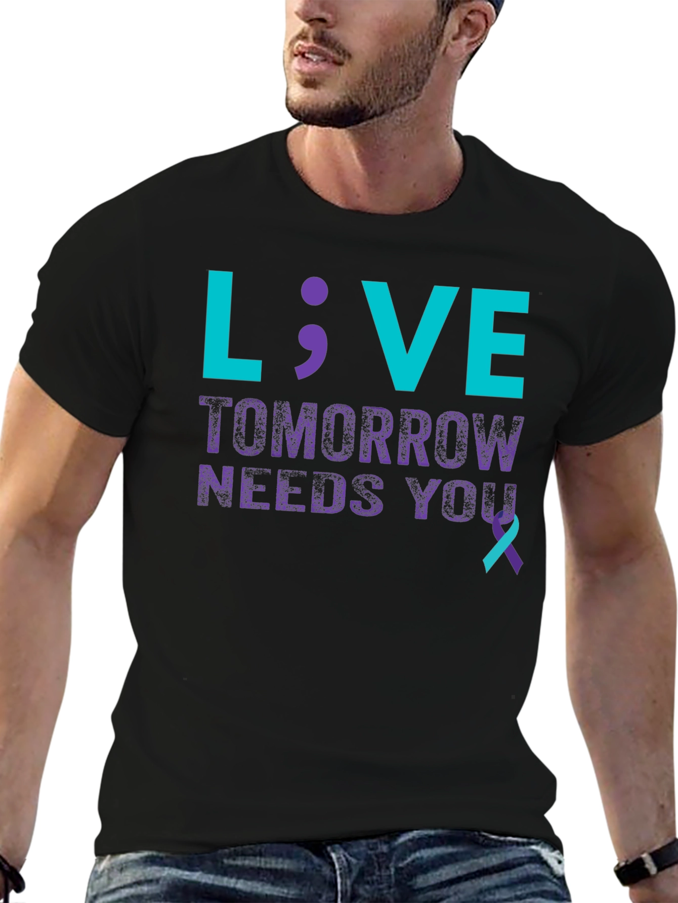 Live; Tomorrow Needs You T-Shirt - Suicide Prevention
