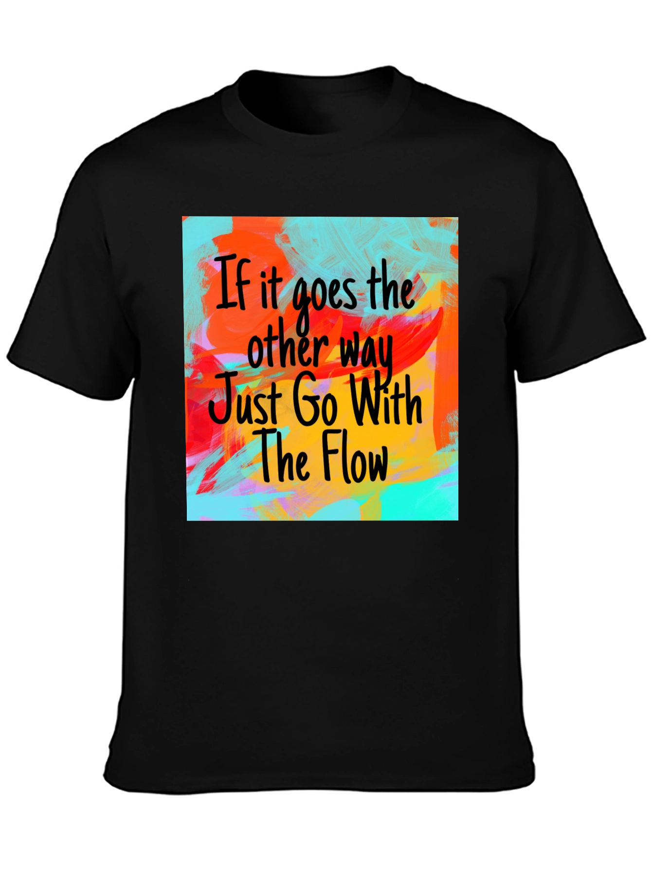 Go With The Flow T-Shirt - Artistic Design