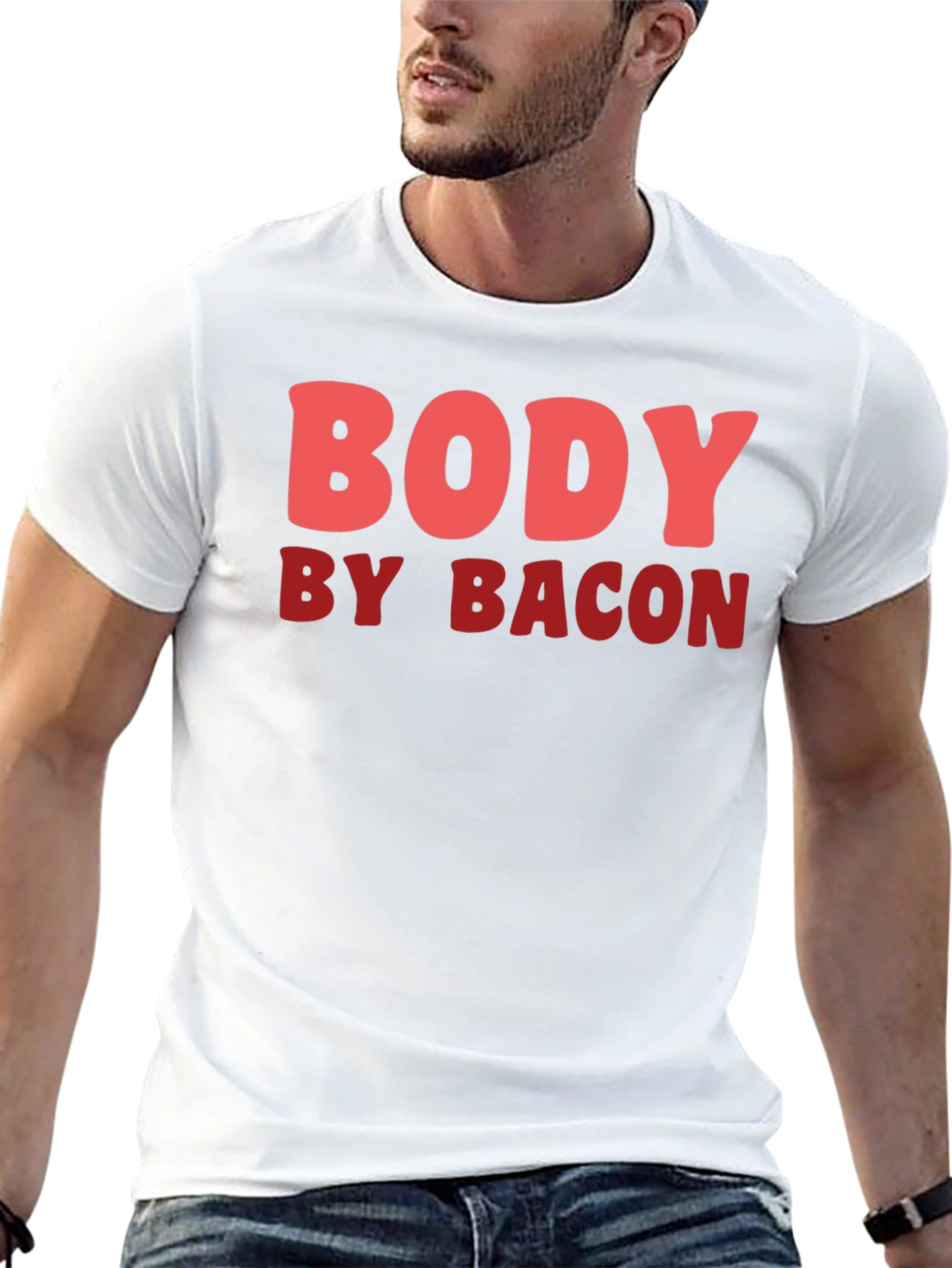Body by Bacon Mens Black T-Shirt