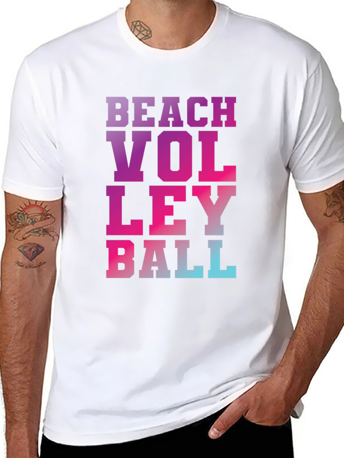 Beach Volleyball Graphic Tee