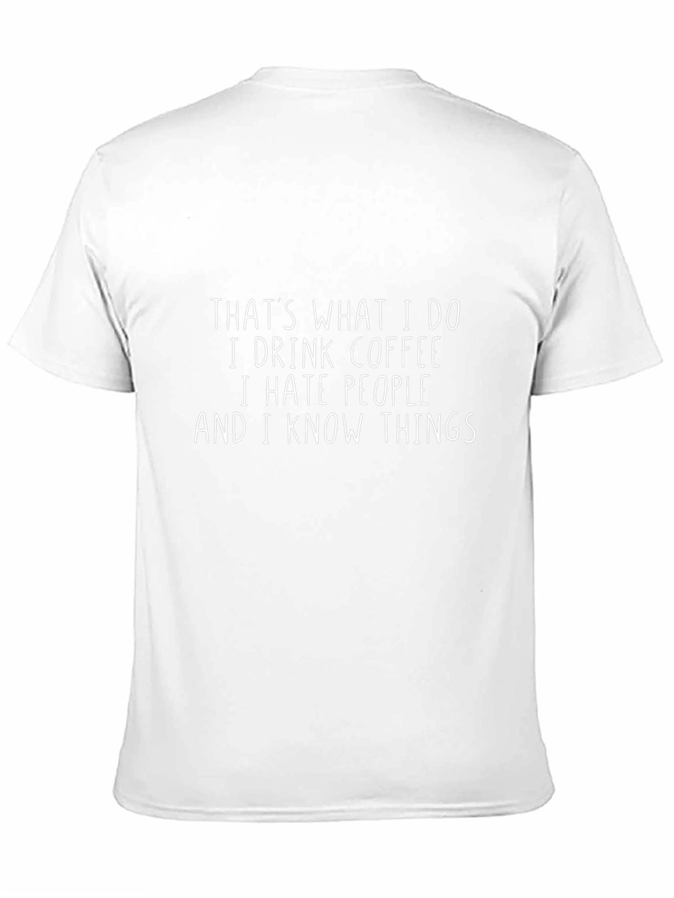 Coffee Hate Knowledge T-Shirt - Funny Graphic Tee