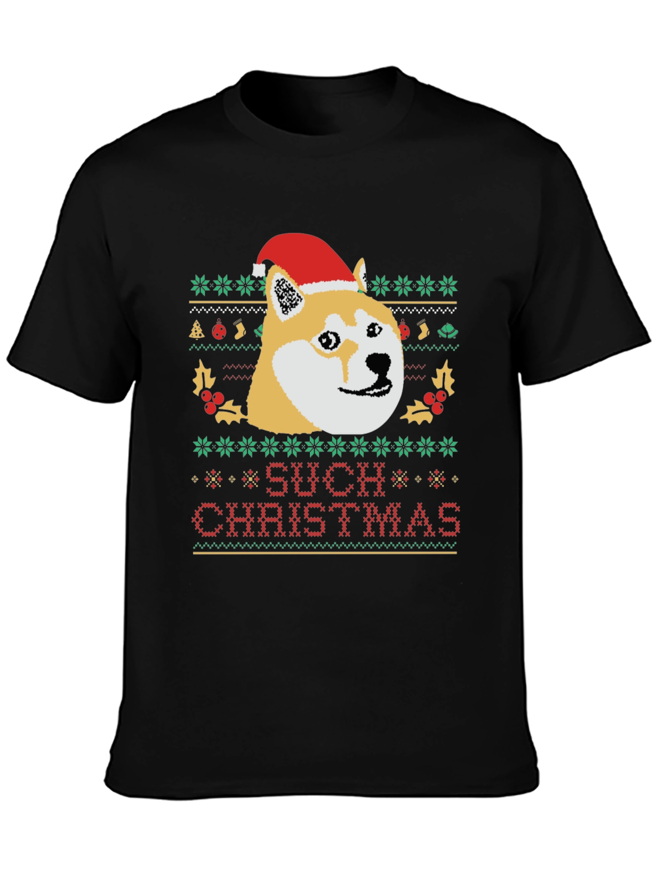Doge Christmas Knit T-Shirt