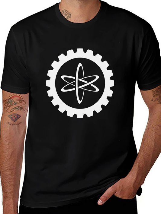 Atom Gear Graphic Tee - Science & Style Combined