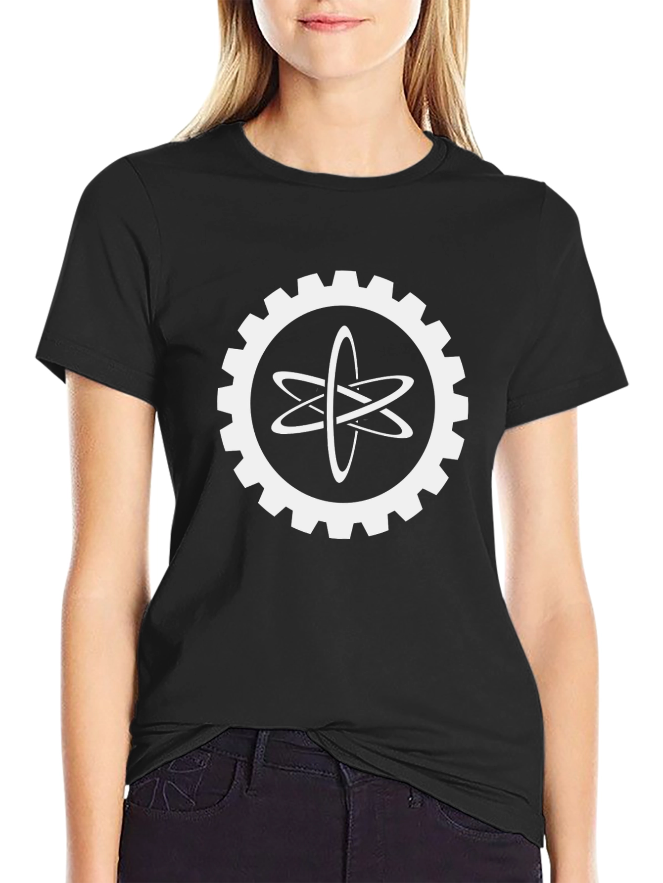 Atom Gear Graphic Tee - Science & Style Combined