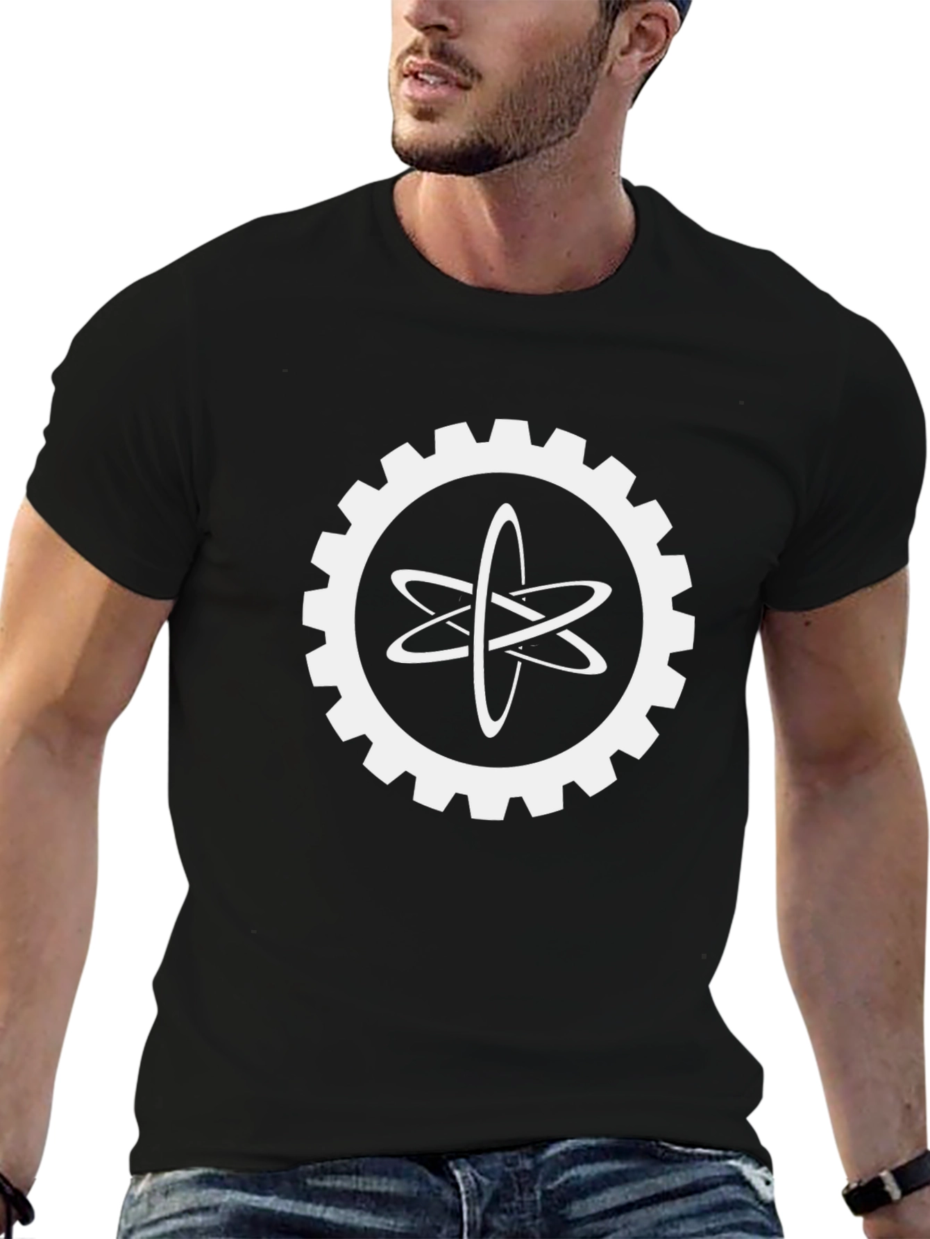 Atom Gear Graphic Tee - Science & Style Combined