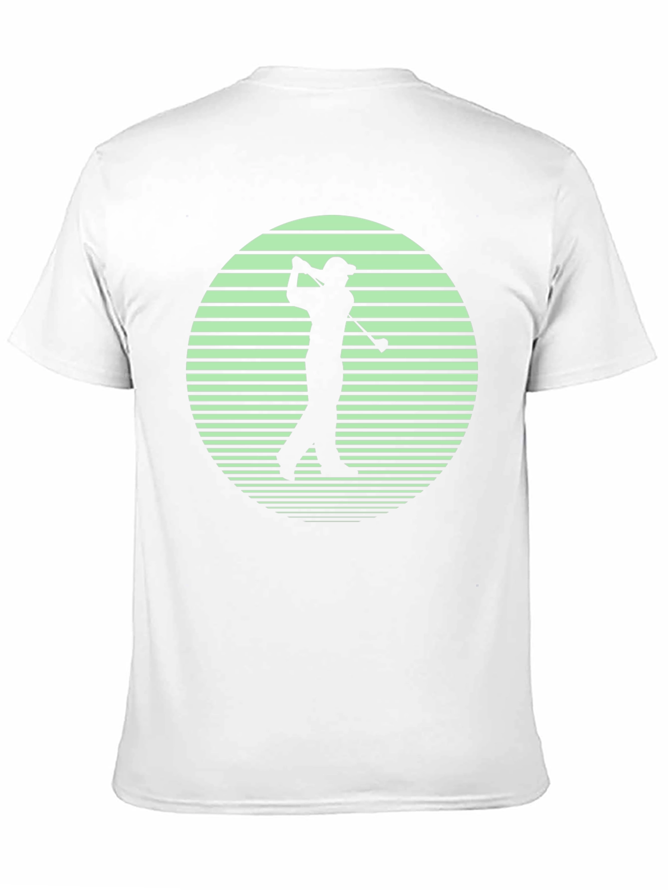 Golf Silhouette Graphic Tee - Retro Style T-Shirt