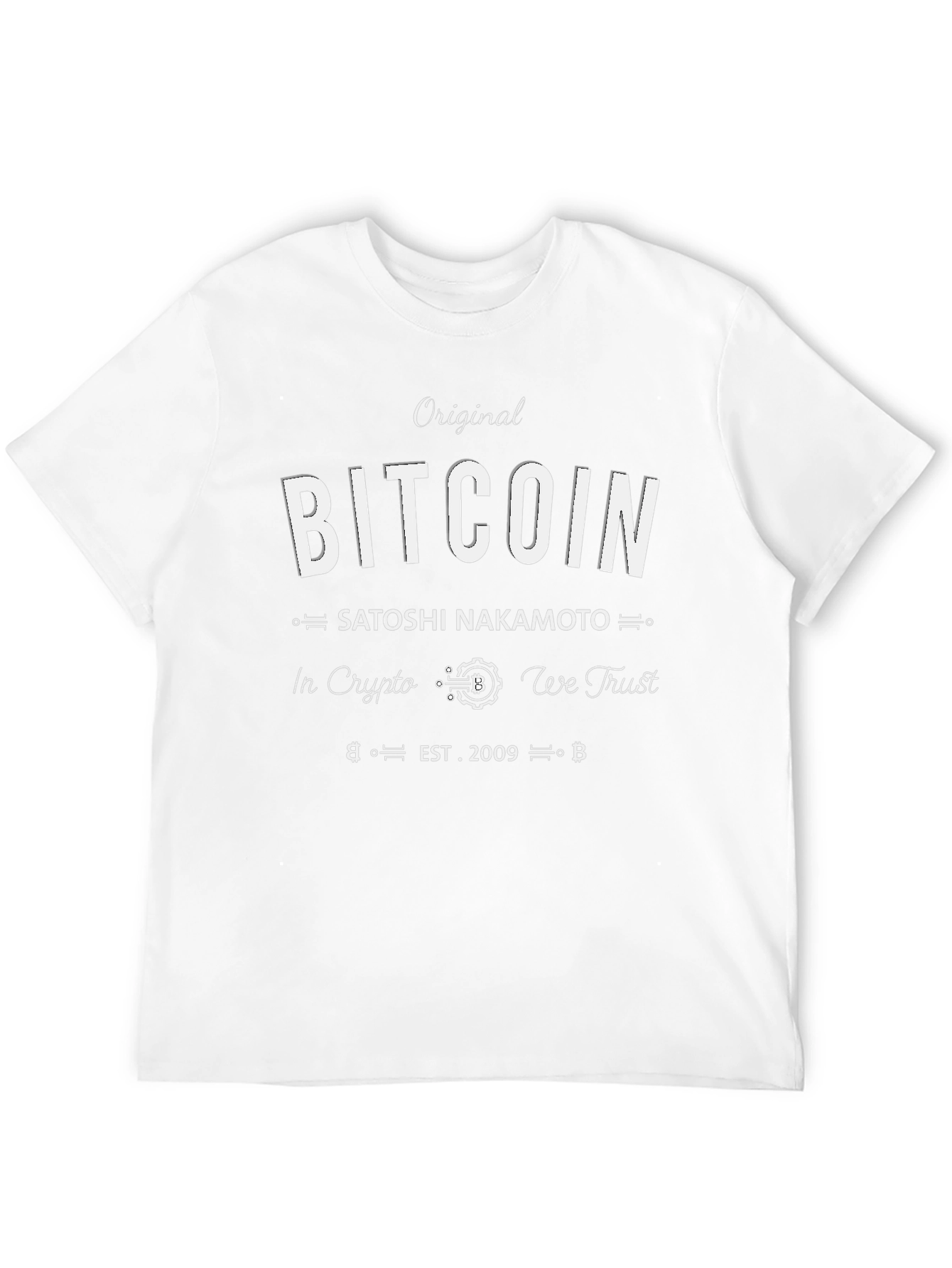 Original Bitcoin Crypto T-Shirt - Satoshi Nakamoto