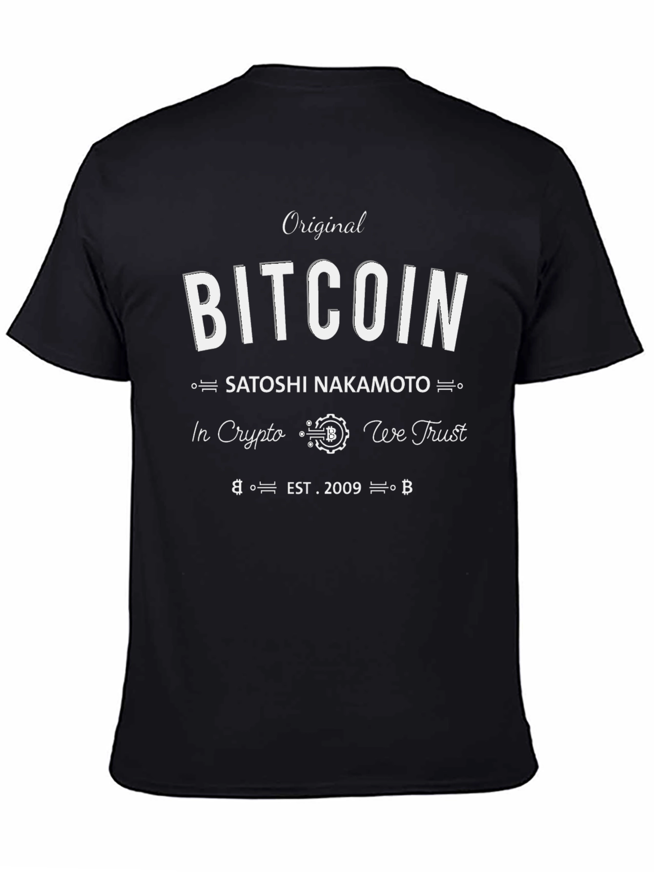 Original Bitcoin Crypto T-Shirt - Satoshi Nakamoto