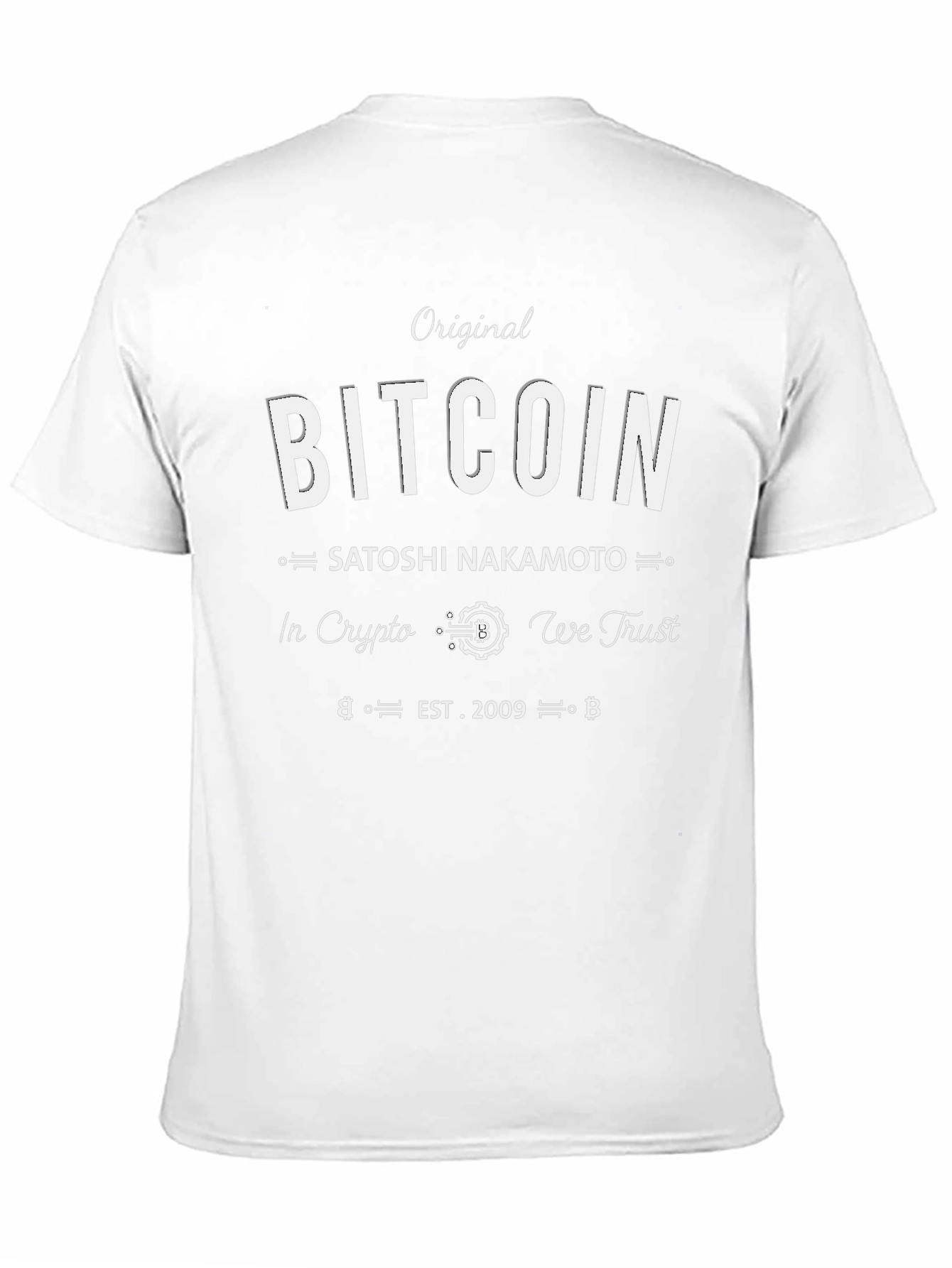 Original Bitcoin Crypto T-Shirt - Satoshi Nakamoto