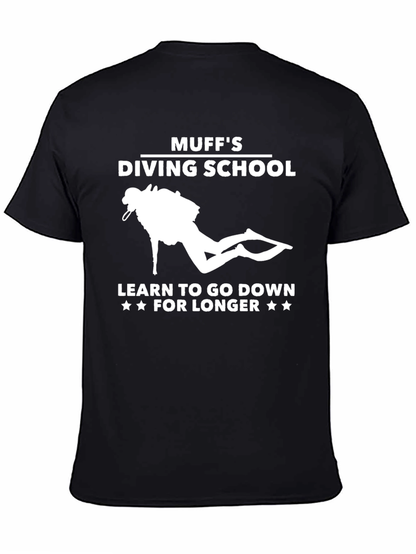 Muffs Diving School Black Graphic Tee