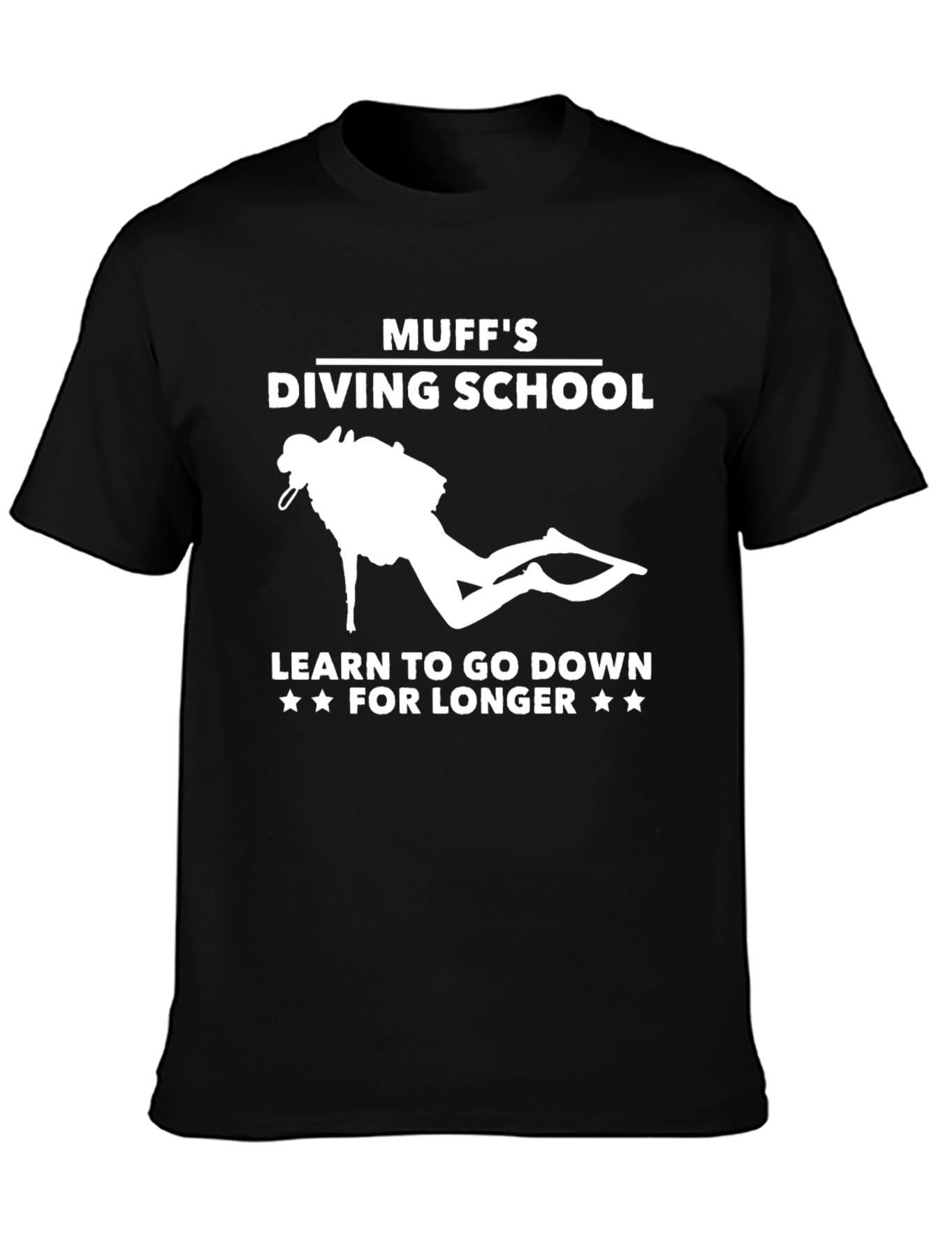 Muffs Diving School Black Graphic Tee