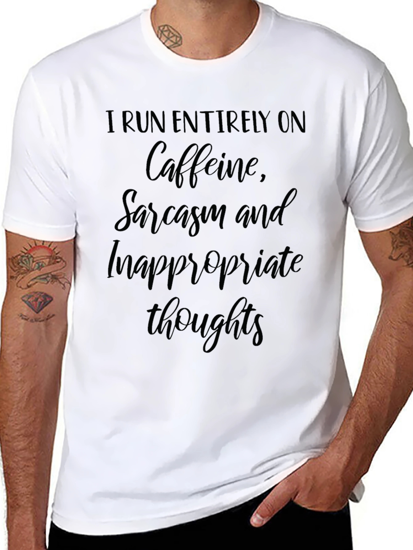 Sarcastic Caffeine Thought T-Shirt