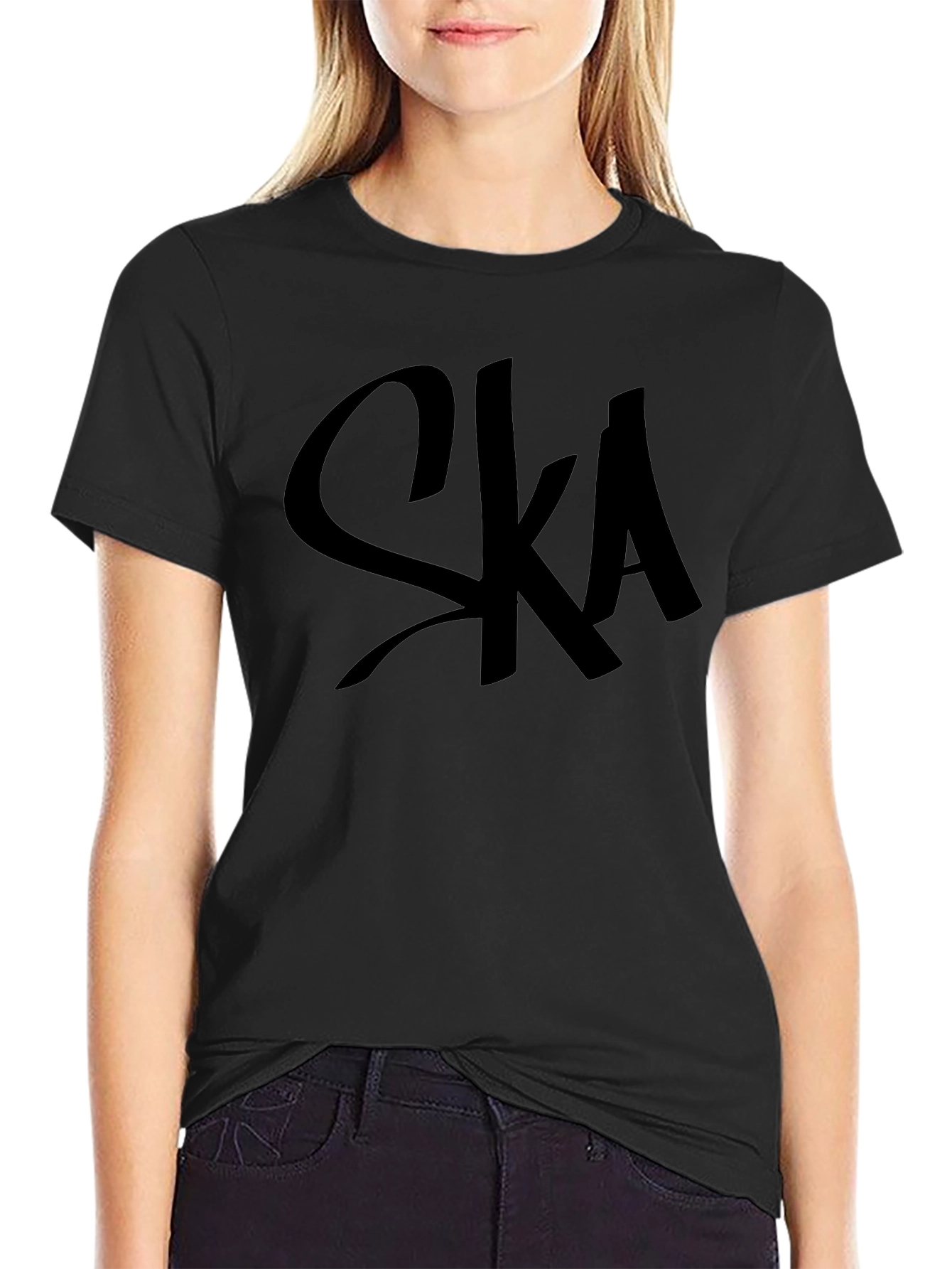 SKA T-Shirt - Black Cotton Blend