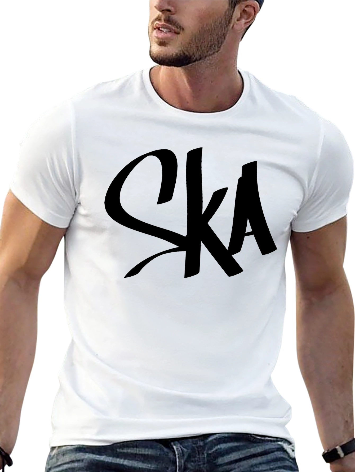 SKA T-Shirt - Black Cotton Blend