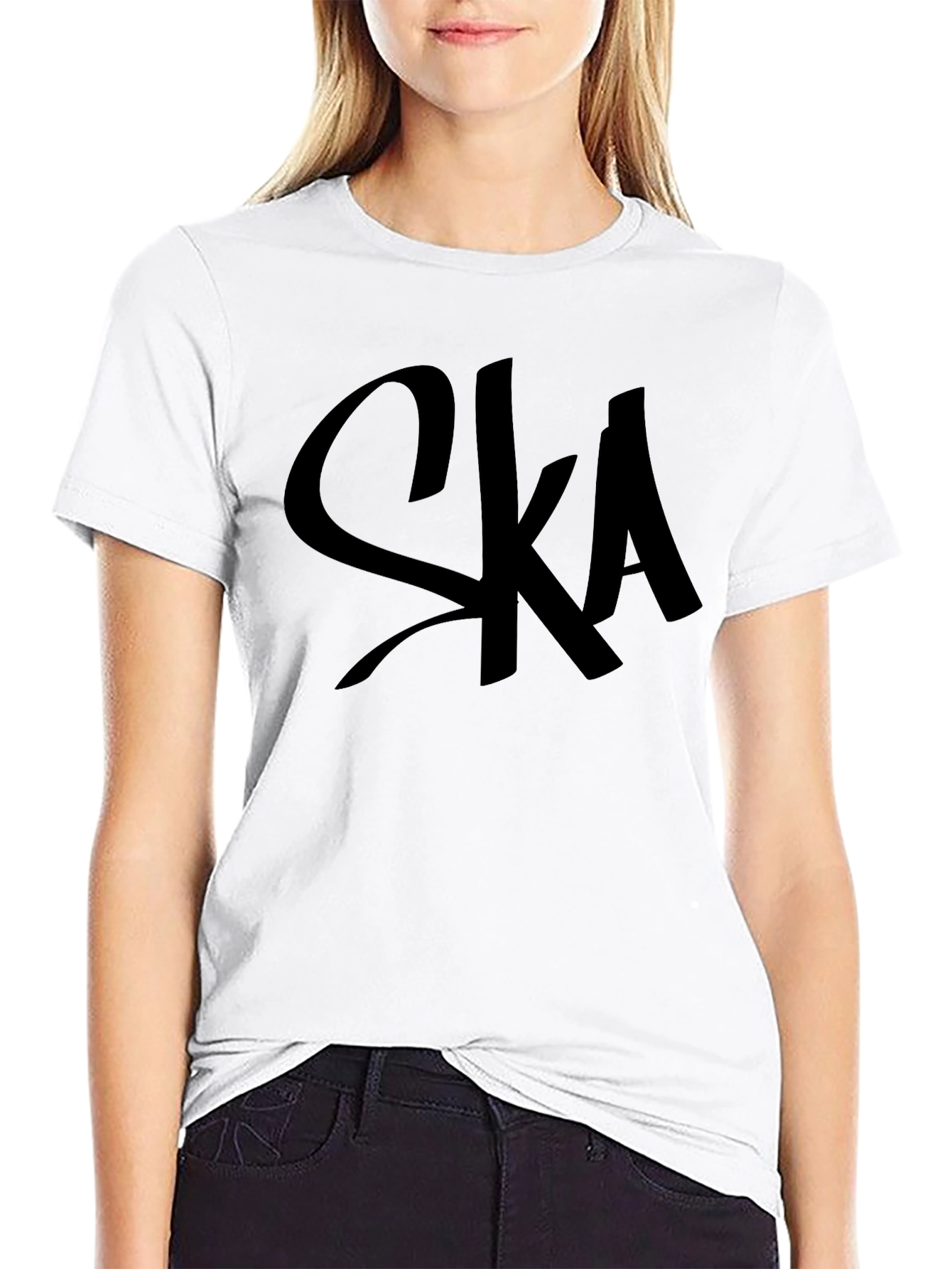 SKA T-Shirt - Black Cotton Blend