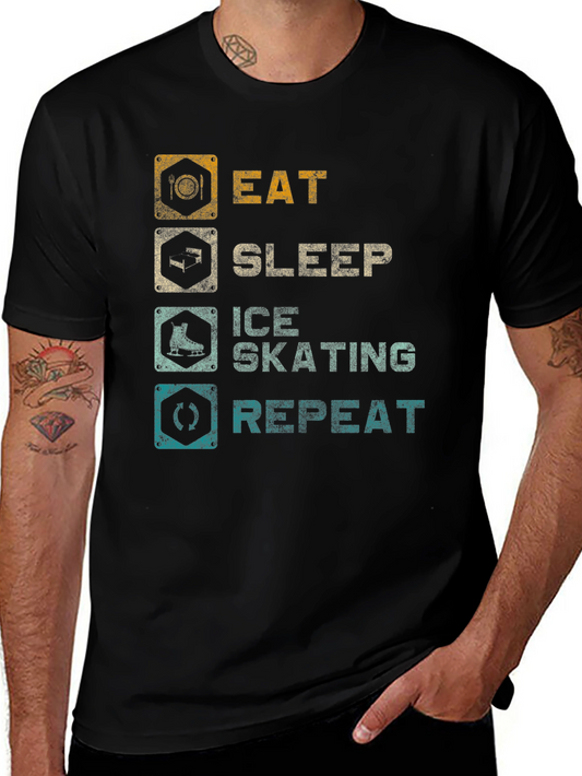 Eat Sleep Ice Skating Repeat T-Shirt
