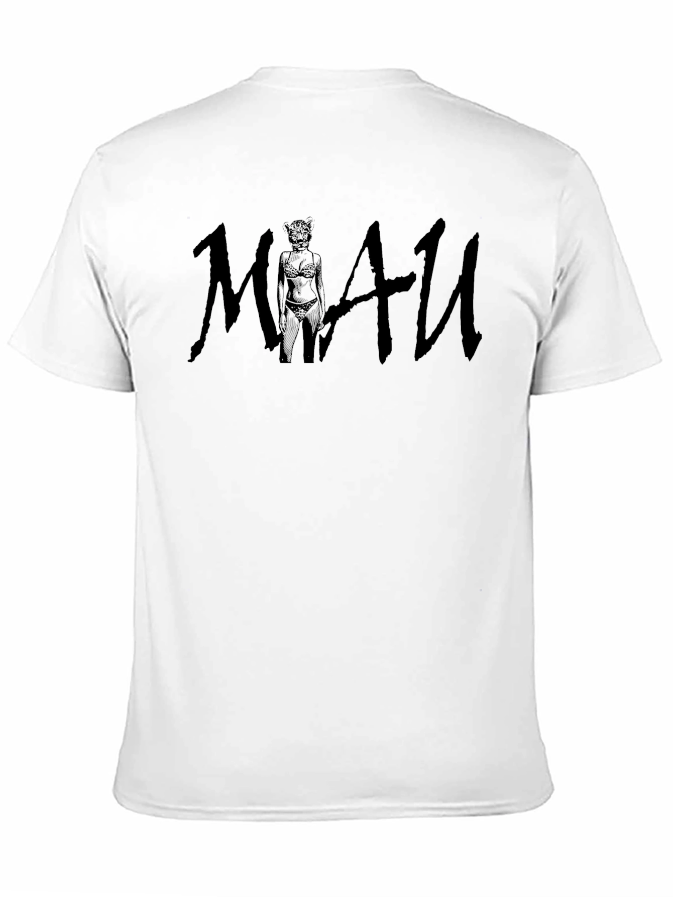 Mens Black MI4U Graphic Print T-Shirt