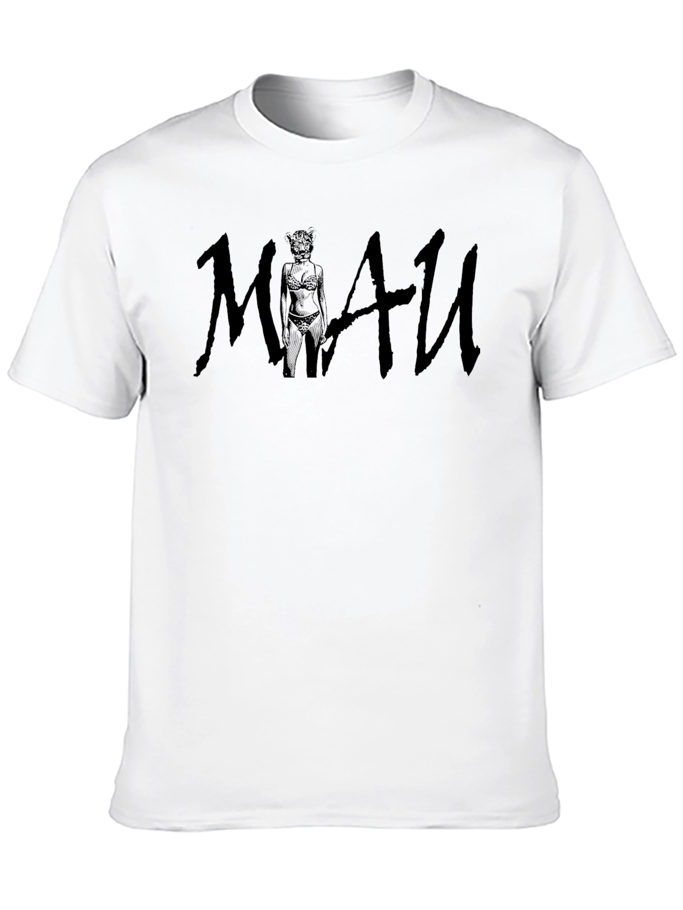 Mens Black MI4U Graphic Print T-Shirt