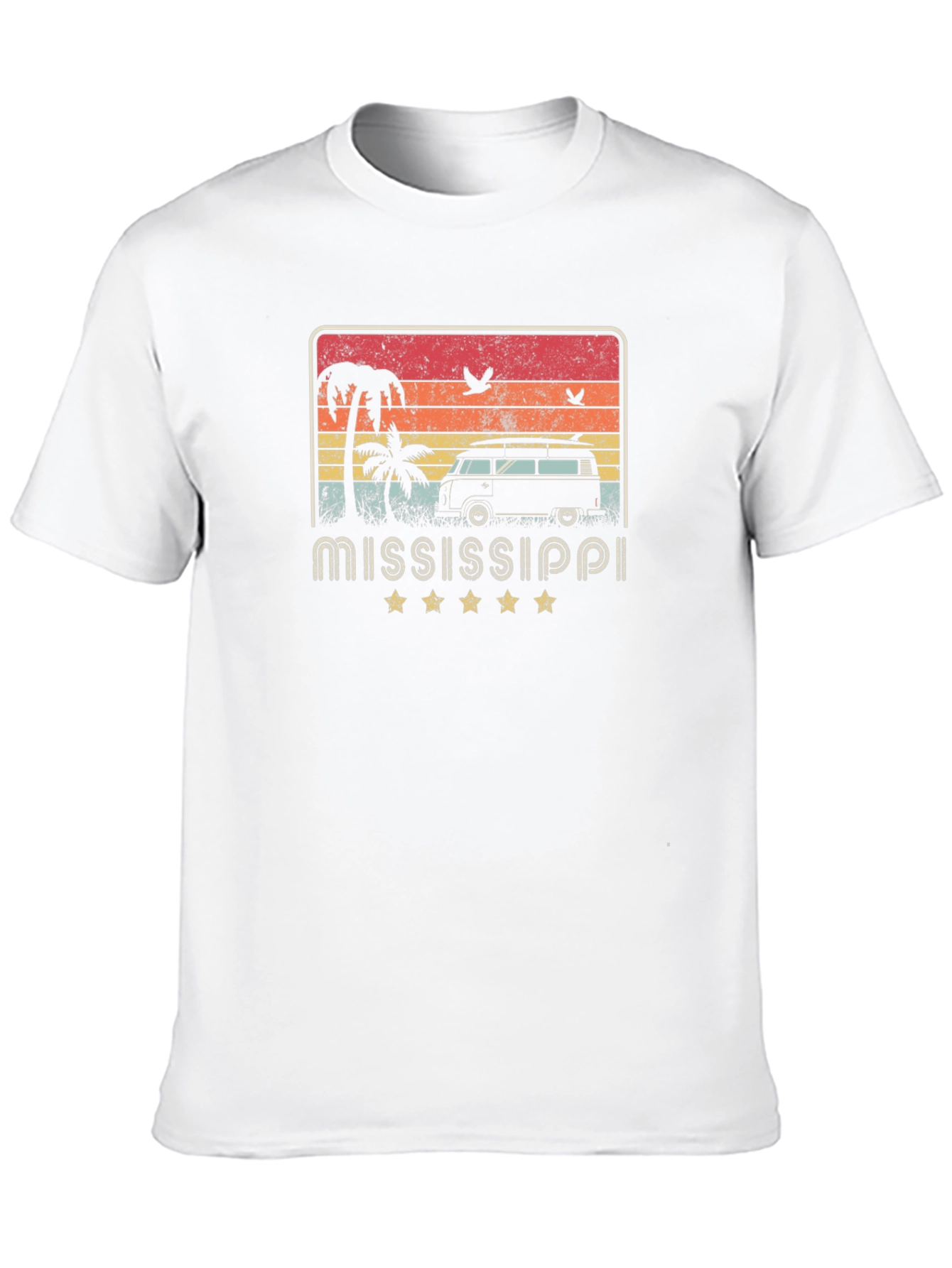 Mississippi Beach Van Graphic T-Shirt
