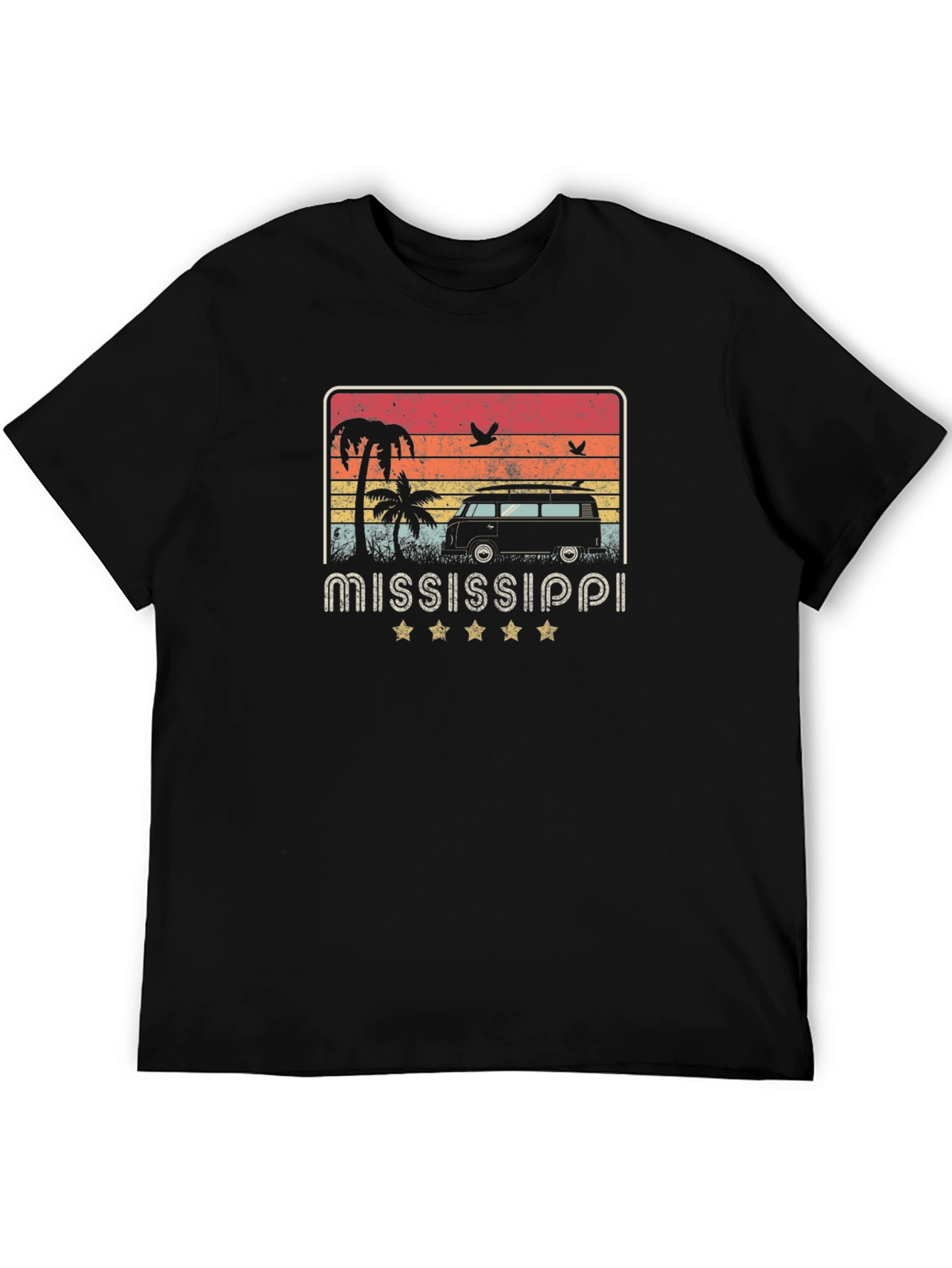 Mississippi Beach Van Graphic T-Shirt