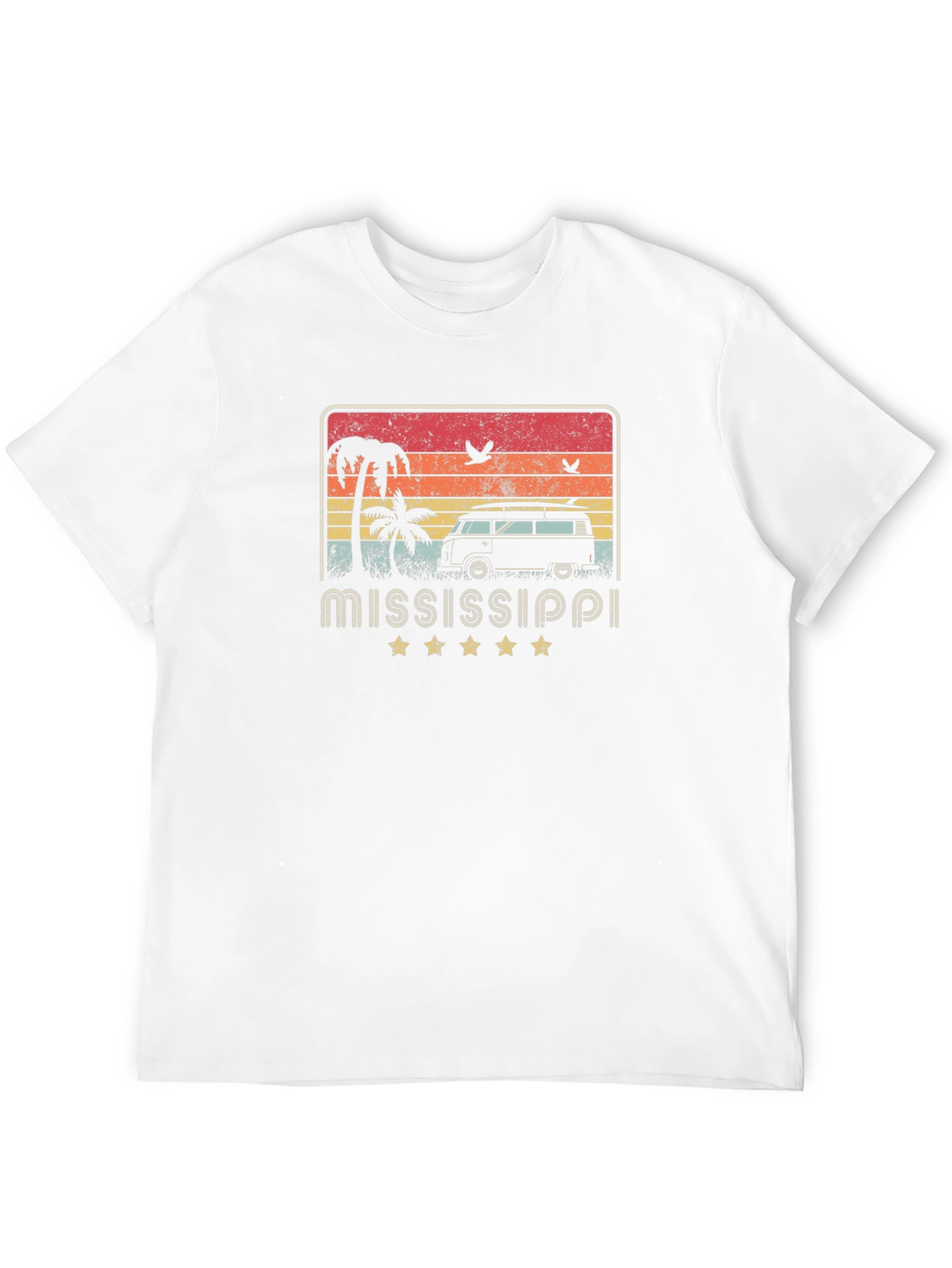 Mississippi Beach Van Graphic T-Shirt
