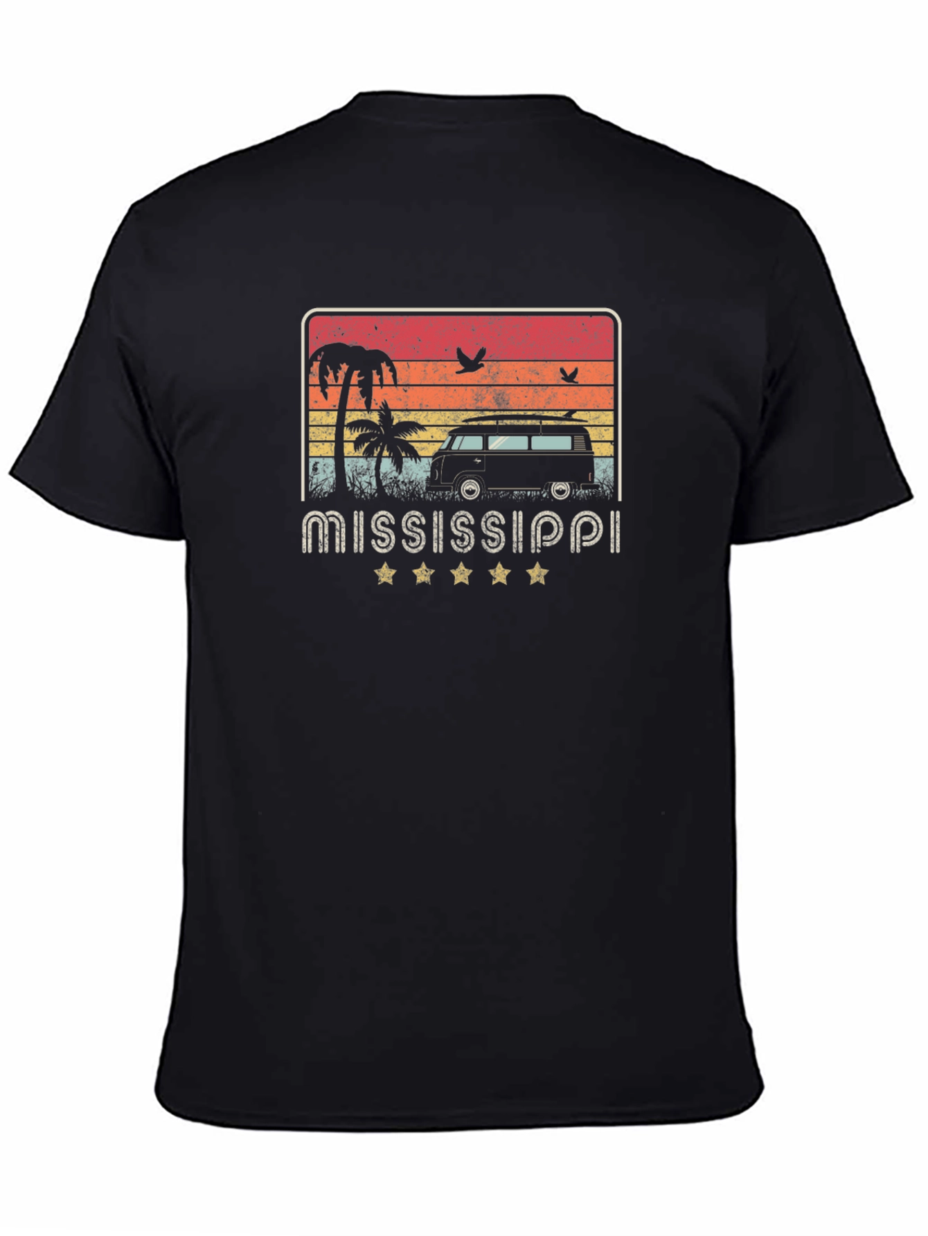 Mississippi Beach Van Graphic T-Shirt