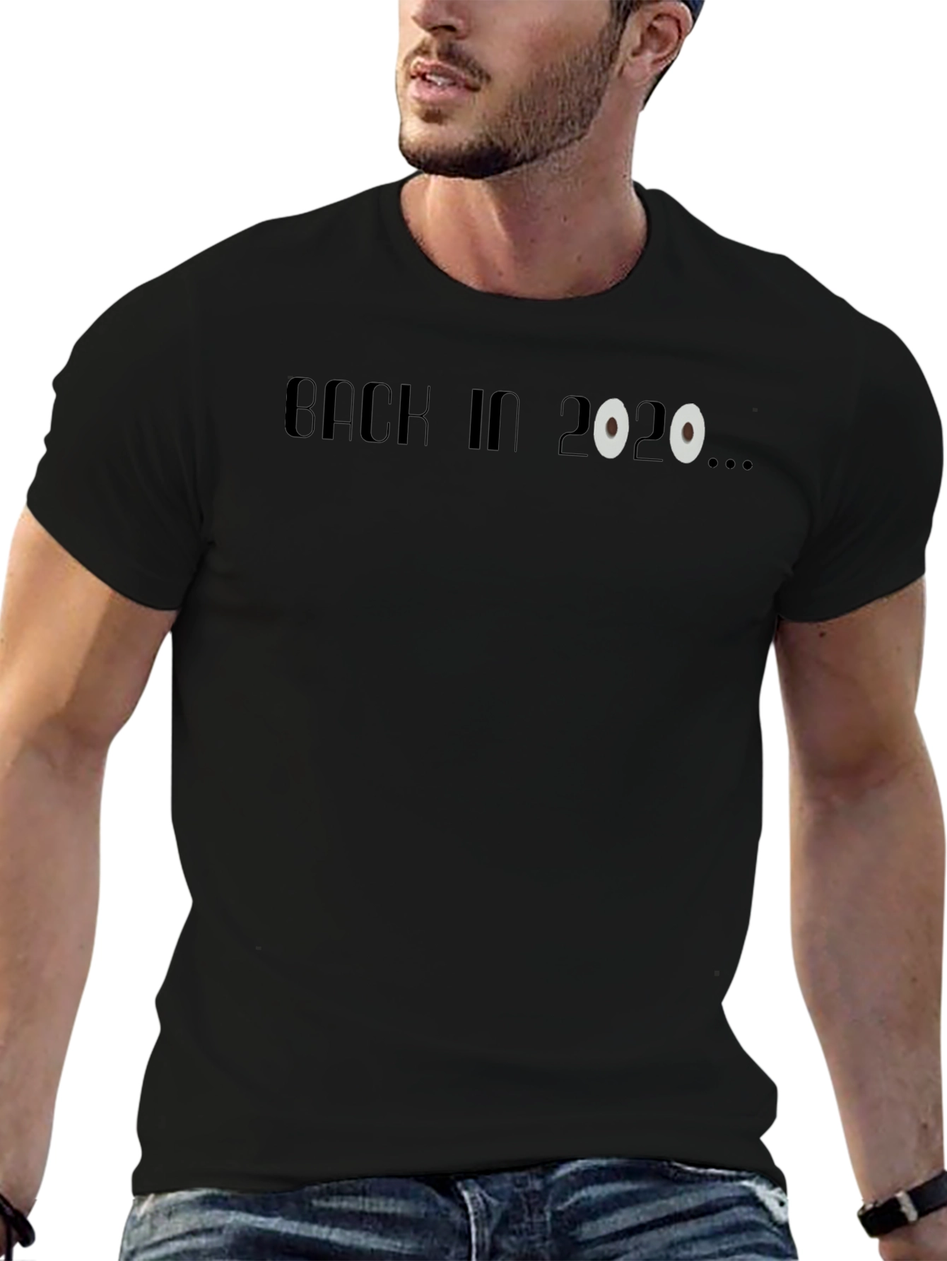 Back in 2020 T-Shirt - Black Crew Neck Tee