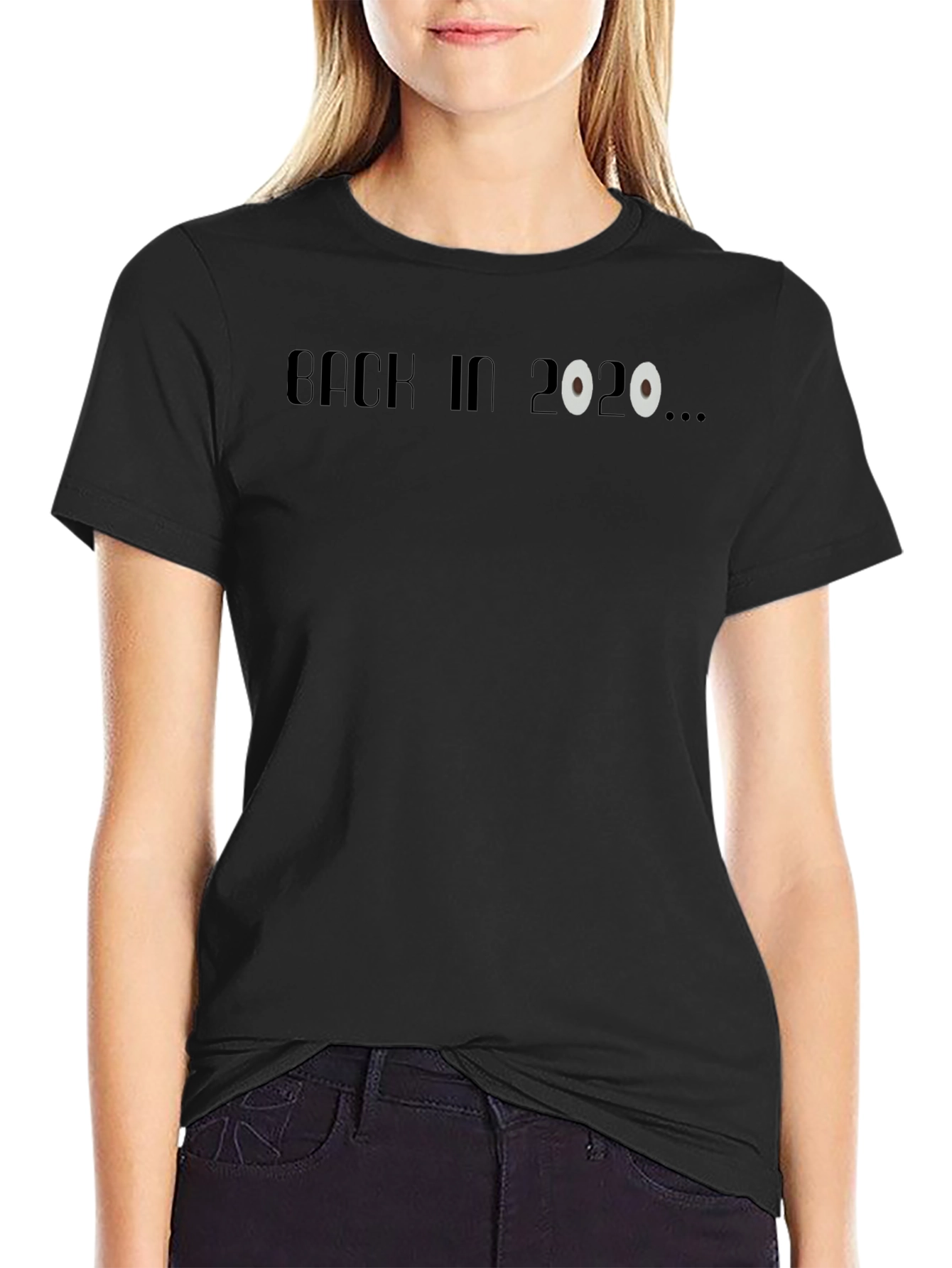 Back in 2020 T-Shirt - Black Crew Neck Tee
