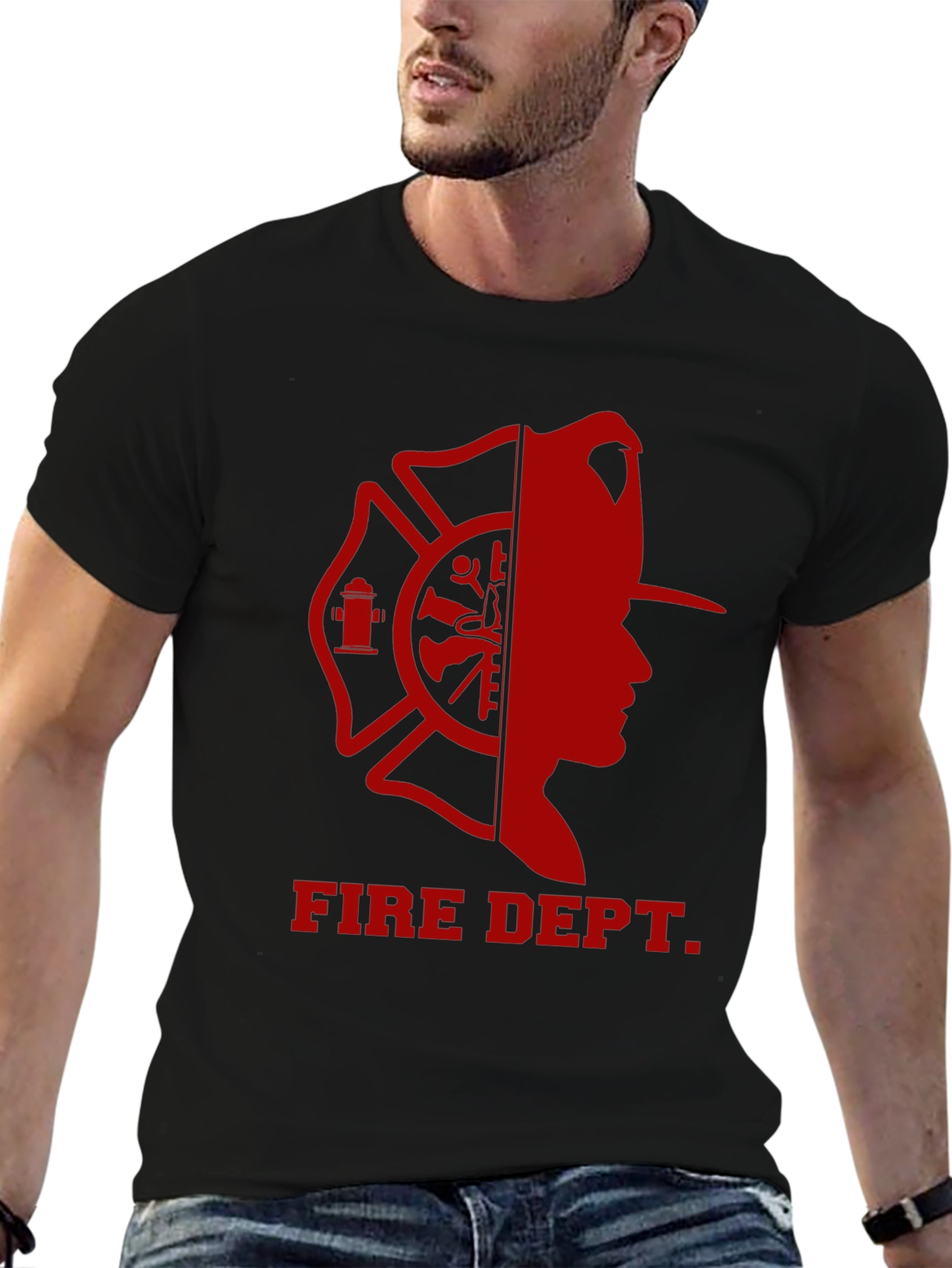 Fire Dept. Graphic T-Shirt