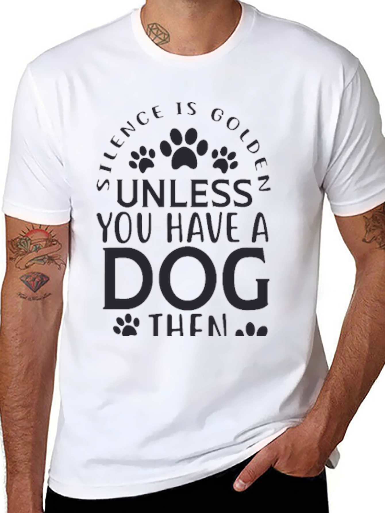 Silence is Golden Dog T-Shirt