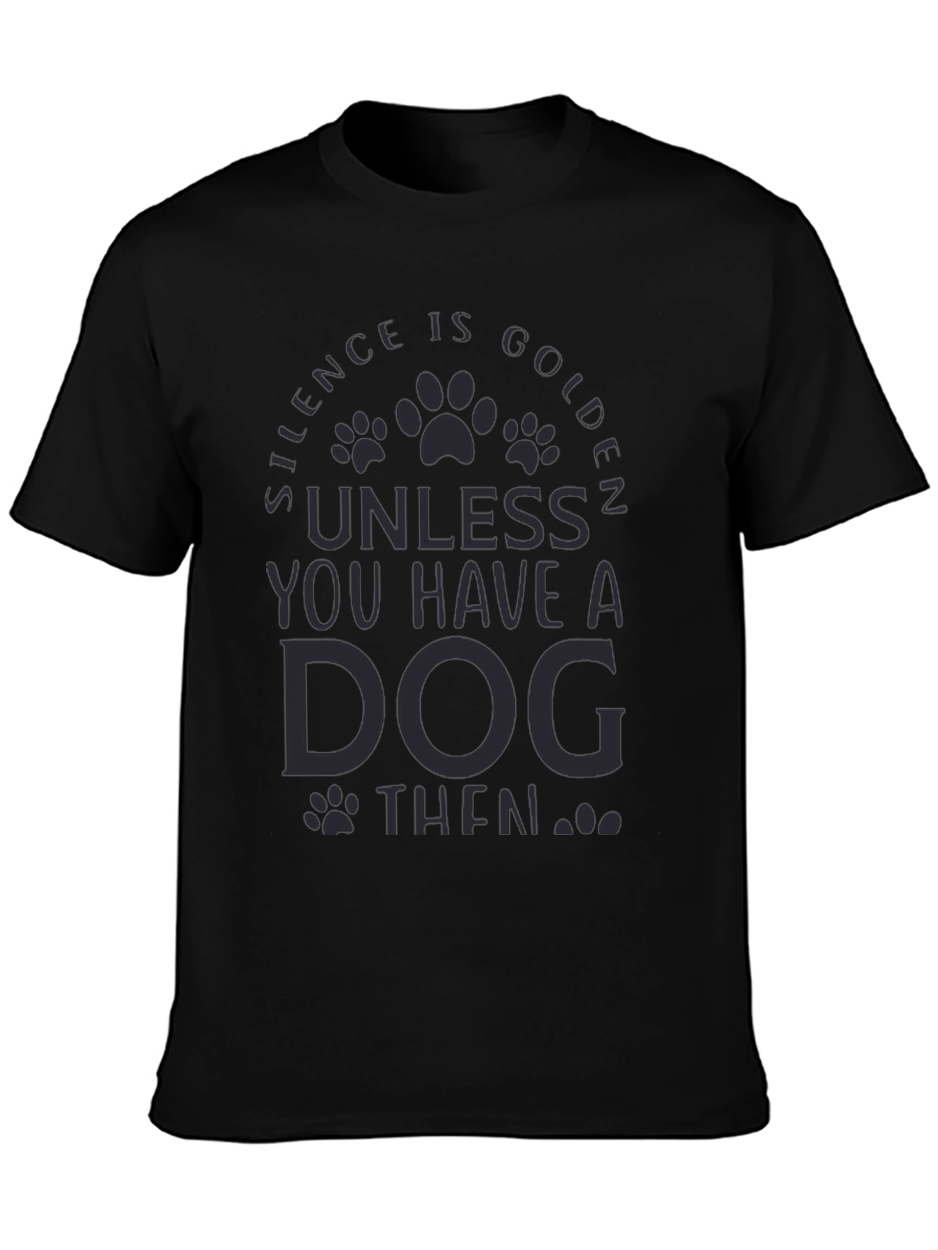 Silence is Golden Dog T-Shirt