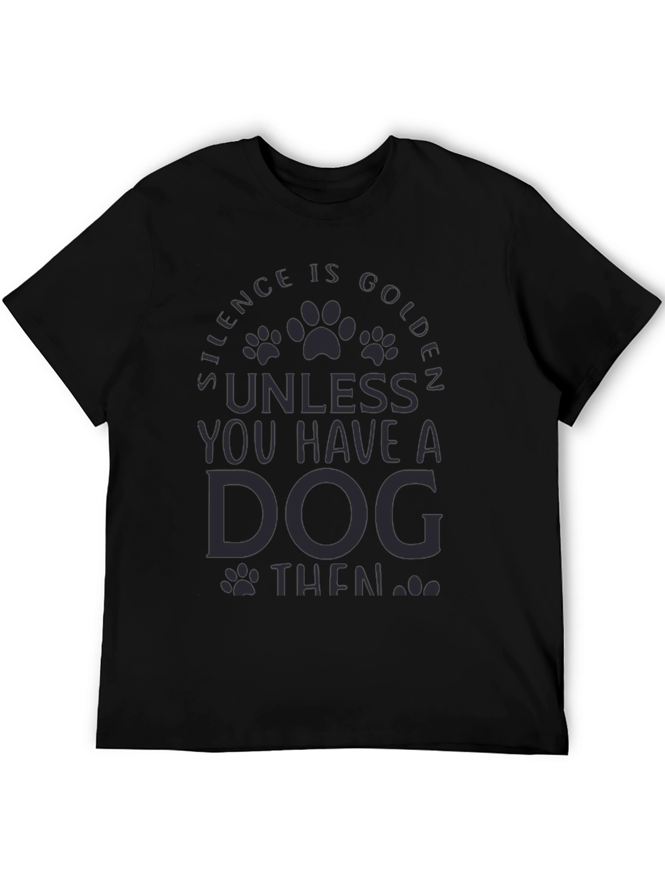 Silence is Golden Dog T-Shirt