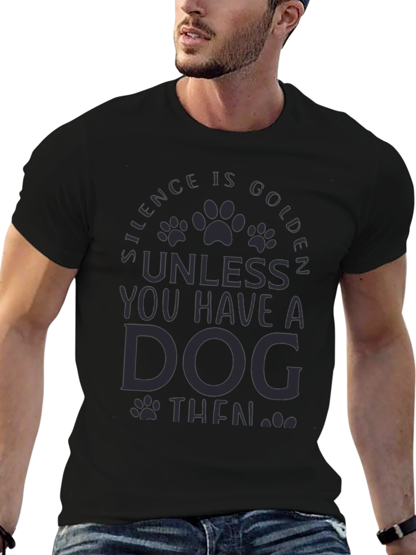 Silence is Golden Dog T-Shirt