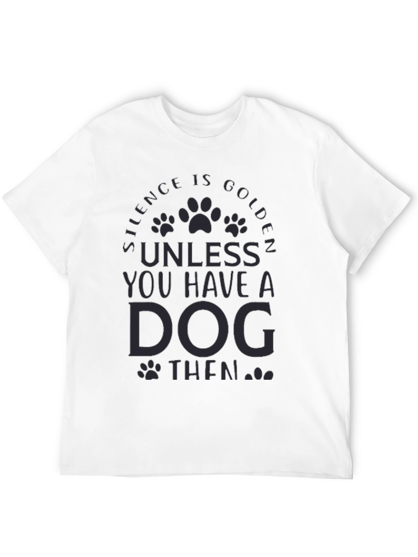 Silence is Golden Dog T-Shirt