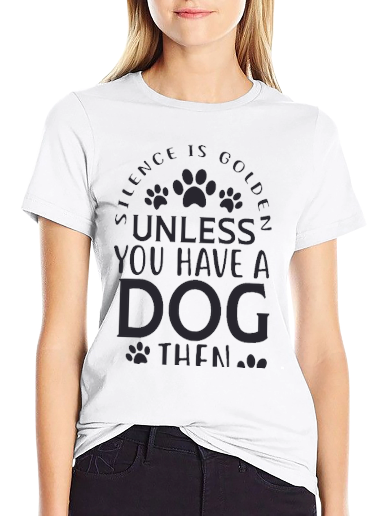 Silence is Golden Dog T-Shirt