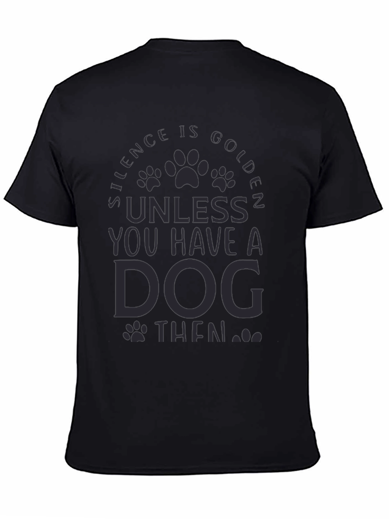 Silence is Golden Dog T-Shirt