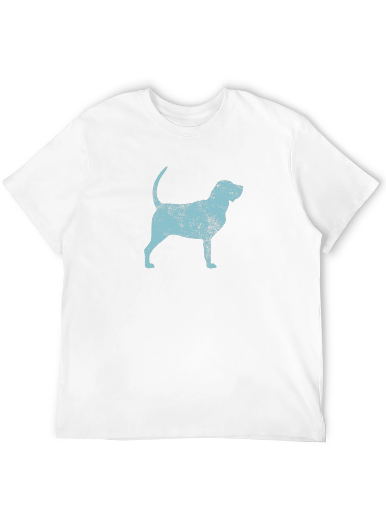 Dog Silhouette Graphic Black T-Shirt