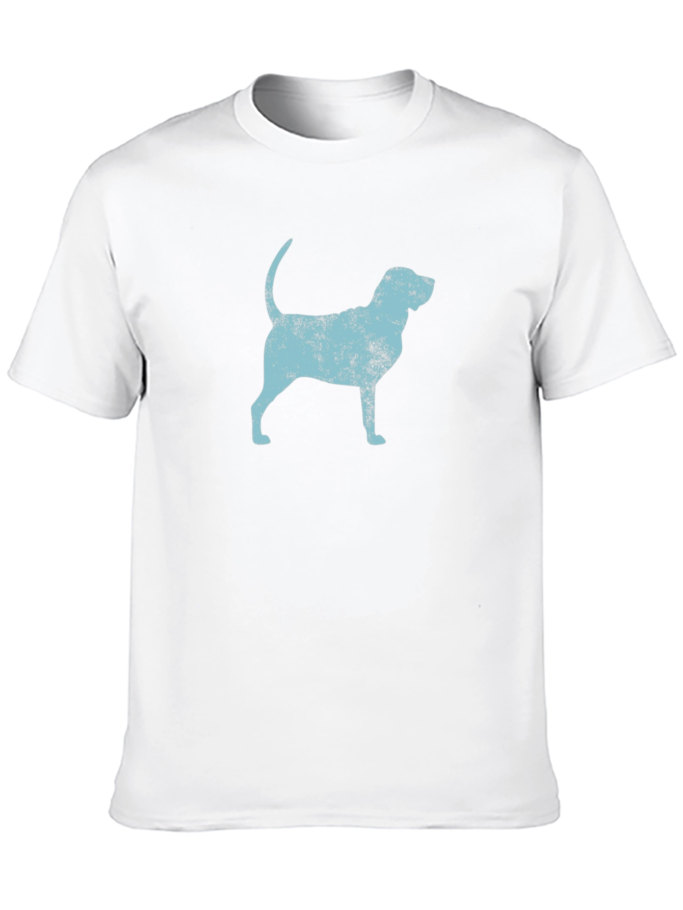 Dog Silhouette Graphic Black T-Shirt